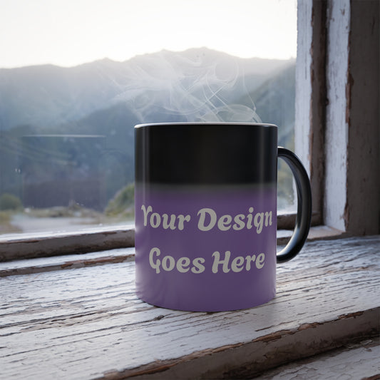 Custom Heated Color Changing Magic Mug, 11oz