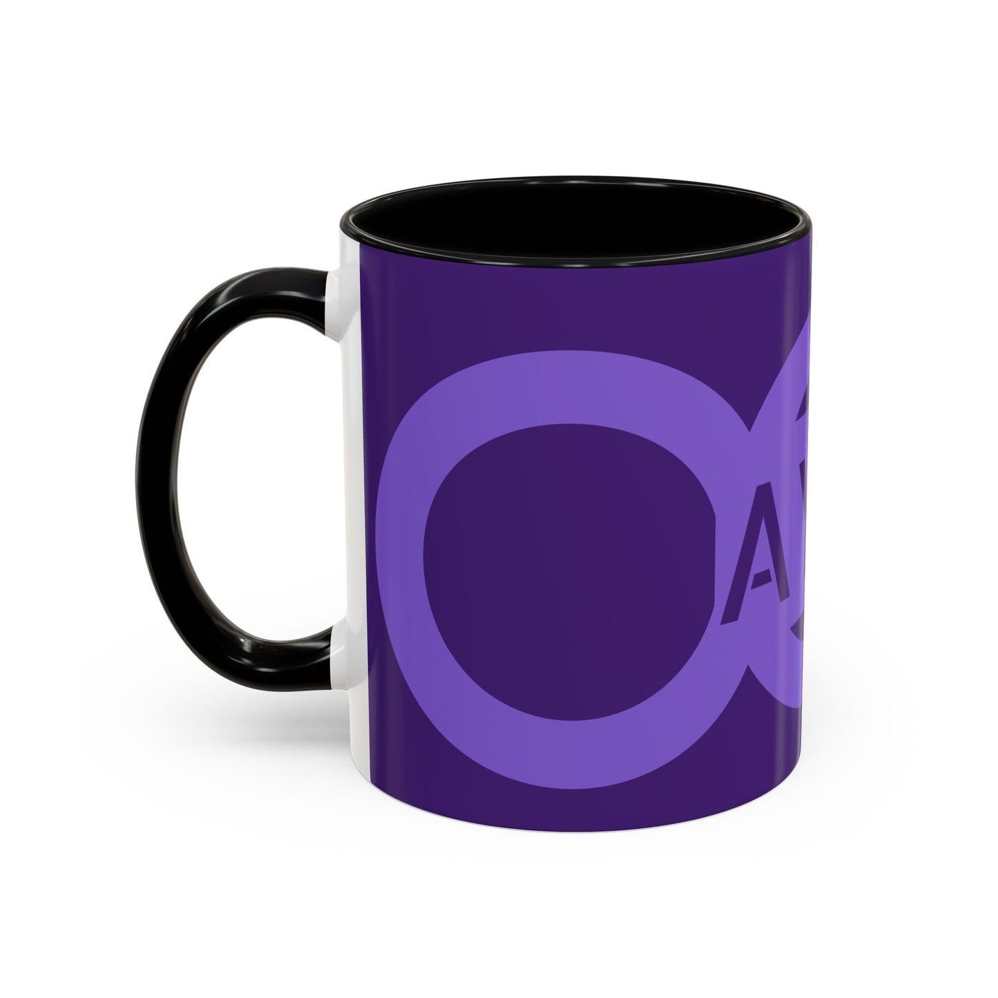 Purple Infinity Symbol Coffee Mug With AYBS Brand Awareness, Unique Home Decor image 2