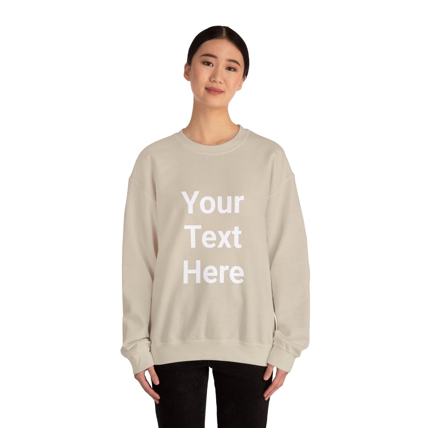 Personaliza esta sudadera de cuello redondo