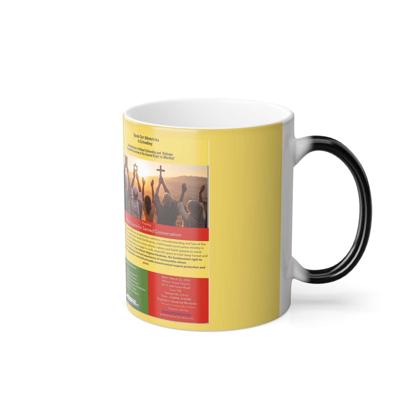 Custom Color Morphing Mug, 11oz