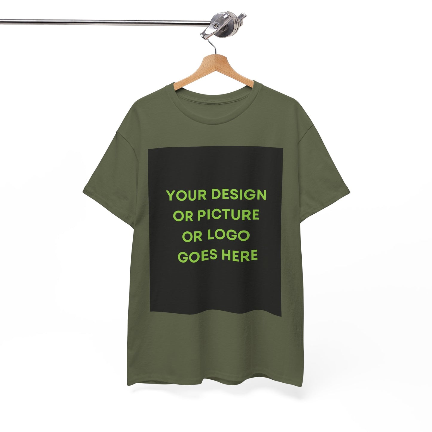 Custom Photo & Text T‑Shirt — Personalized Front/Back Print Tee