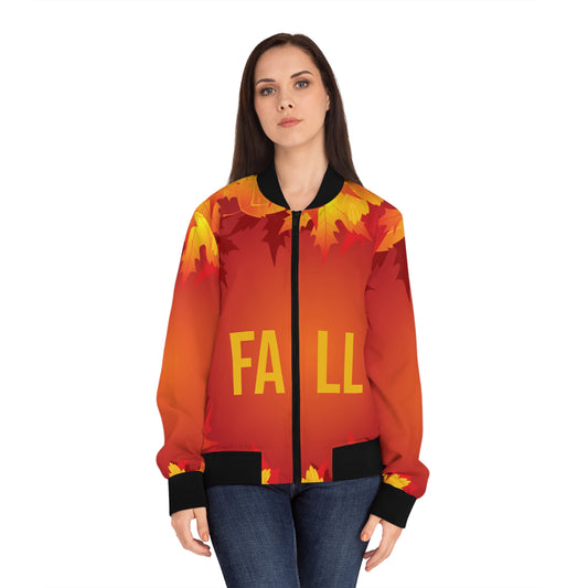 Women's Fall Bomber Jacket (AOP) image 0