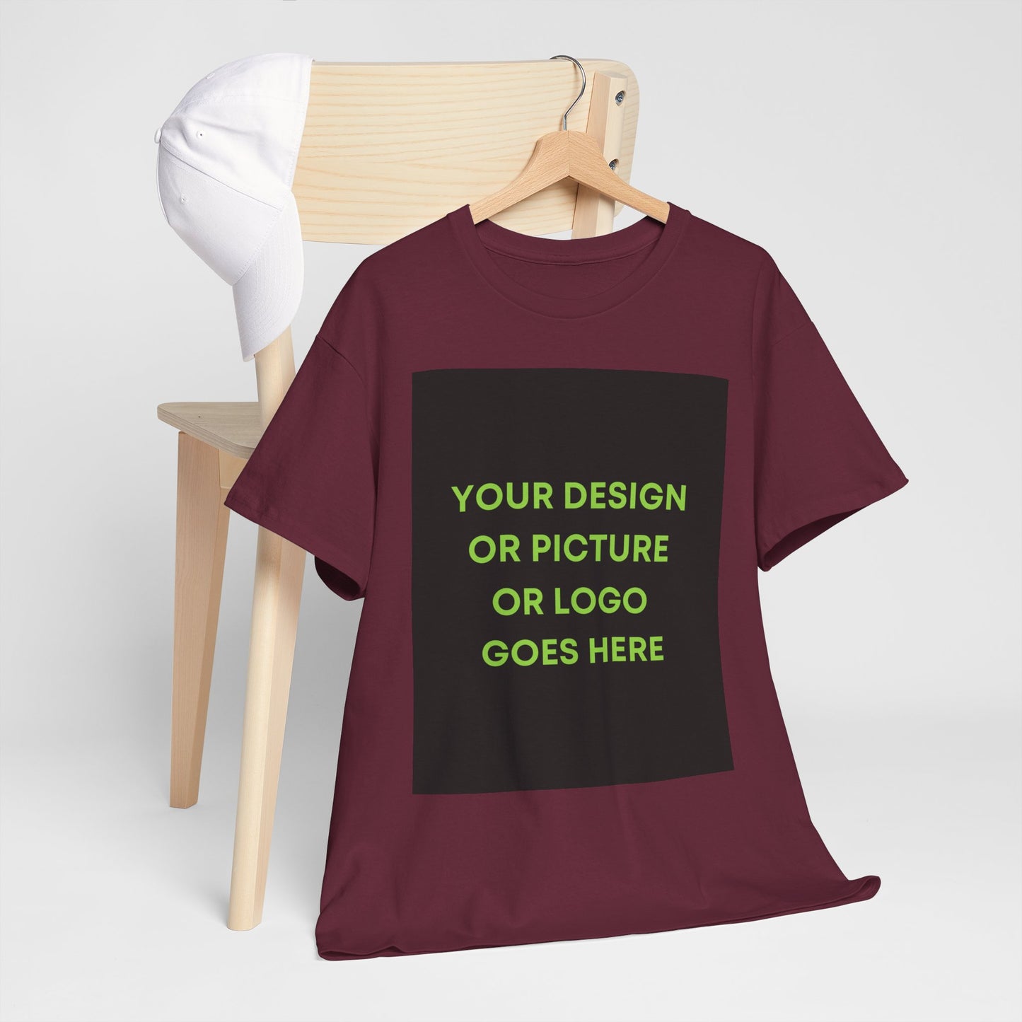 Custom Photo & Text T‑Shirt — Personalized Front/Back Print Tee