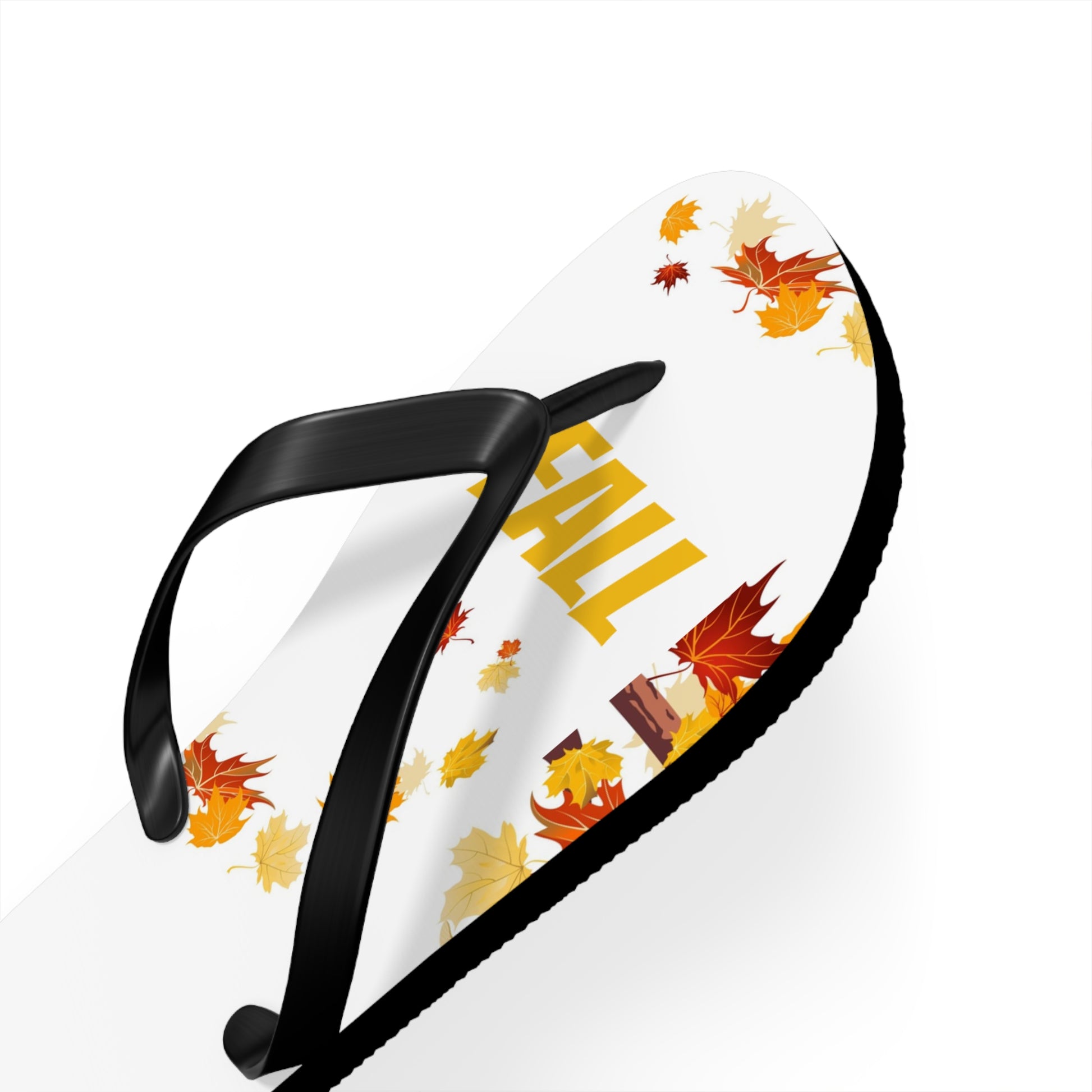 Autumn Leaf Flip Flops | Seasonal Sandals, Fall Footwear, Beach Accessories image 2