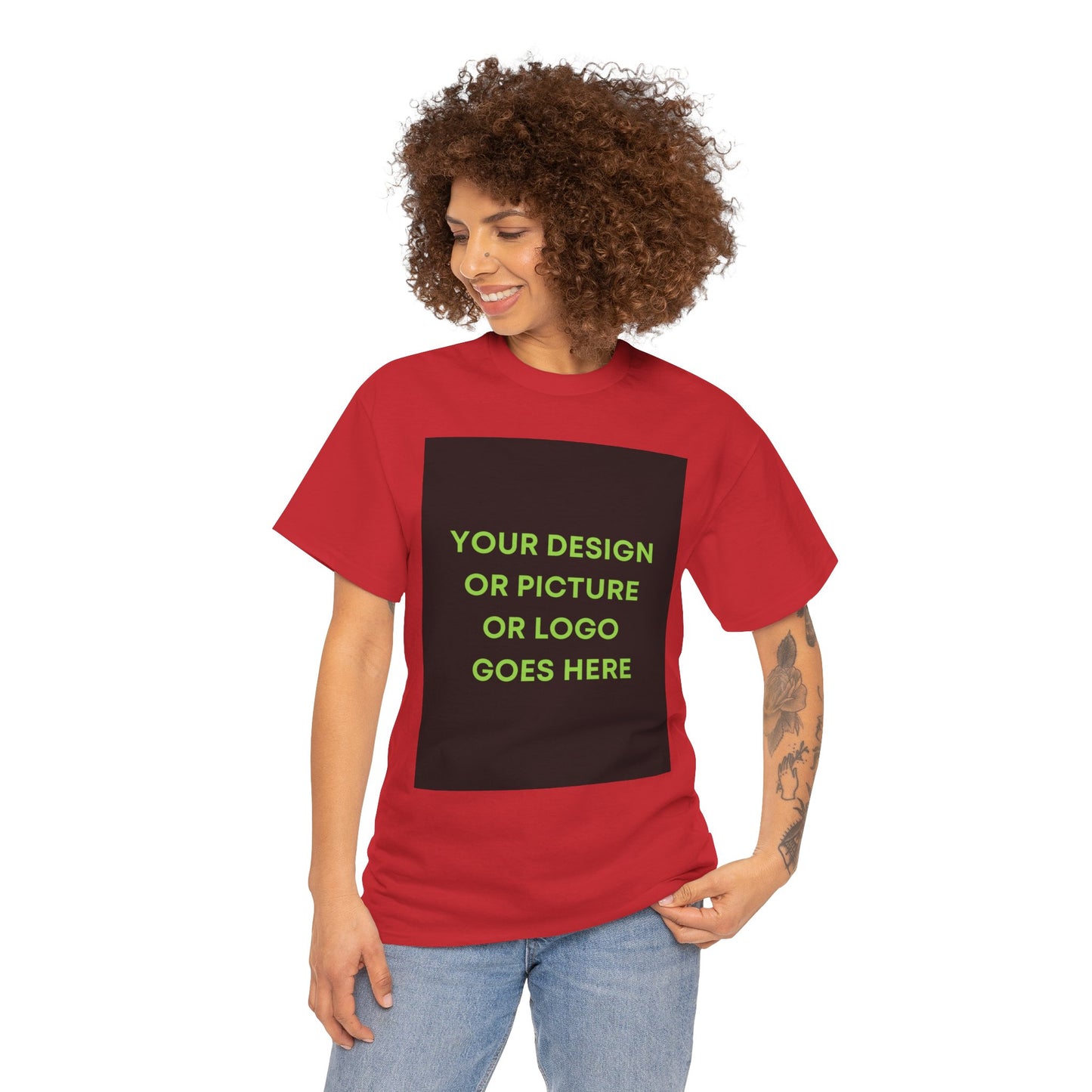 Custom Photo & Text T‑Shirt — Personalized Front/Back Print Tee