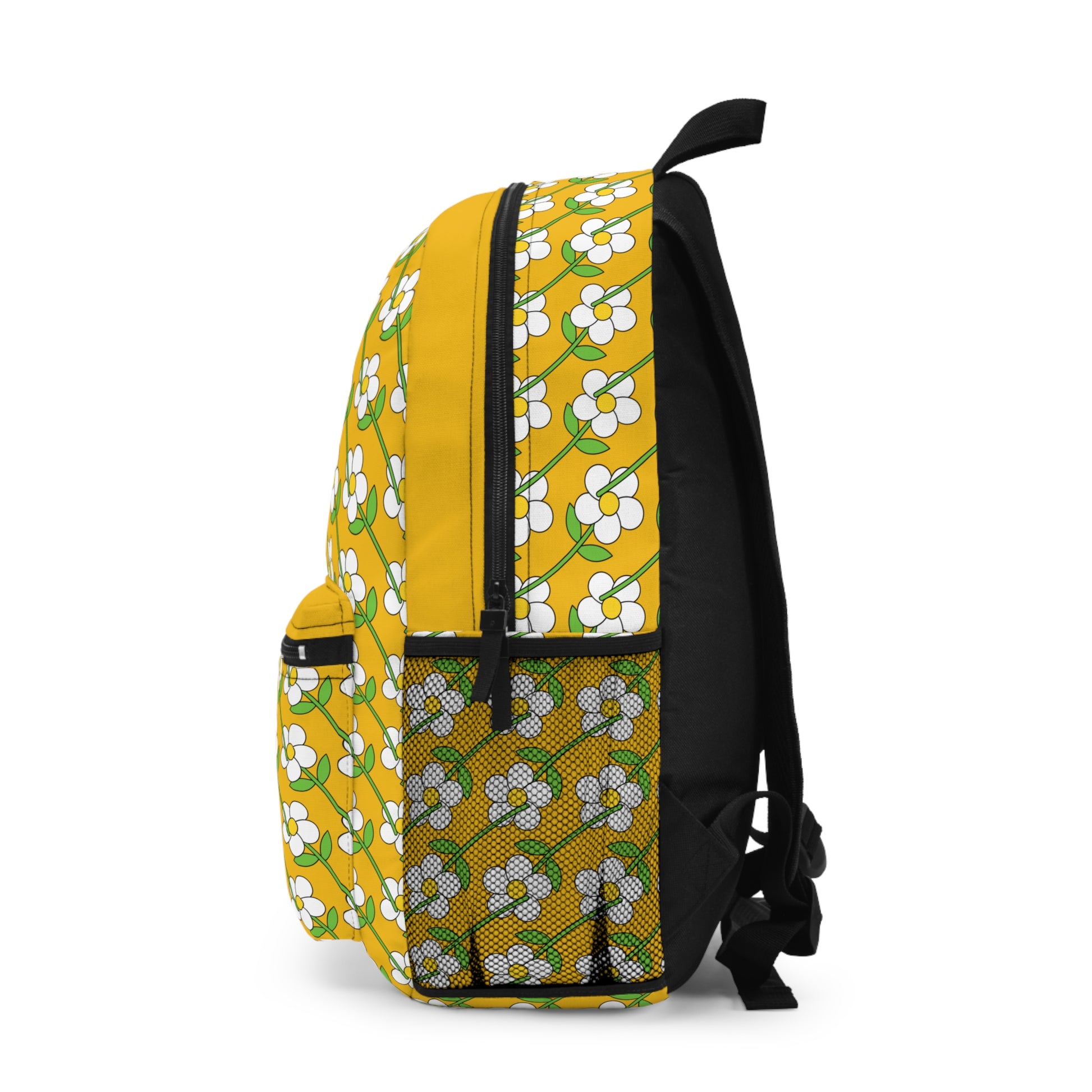 Stylish Eco Friendly Daisy Backpack - Trendy School Bag For Everyday Use image 2