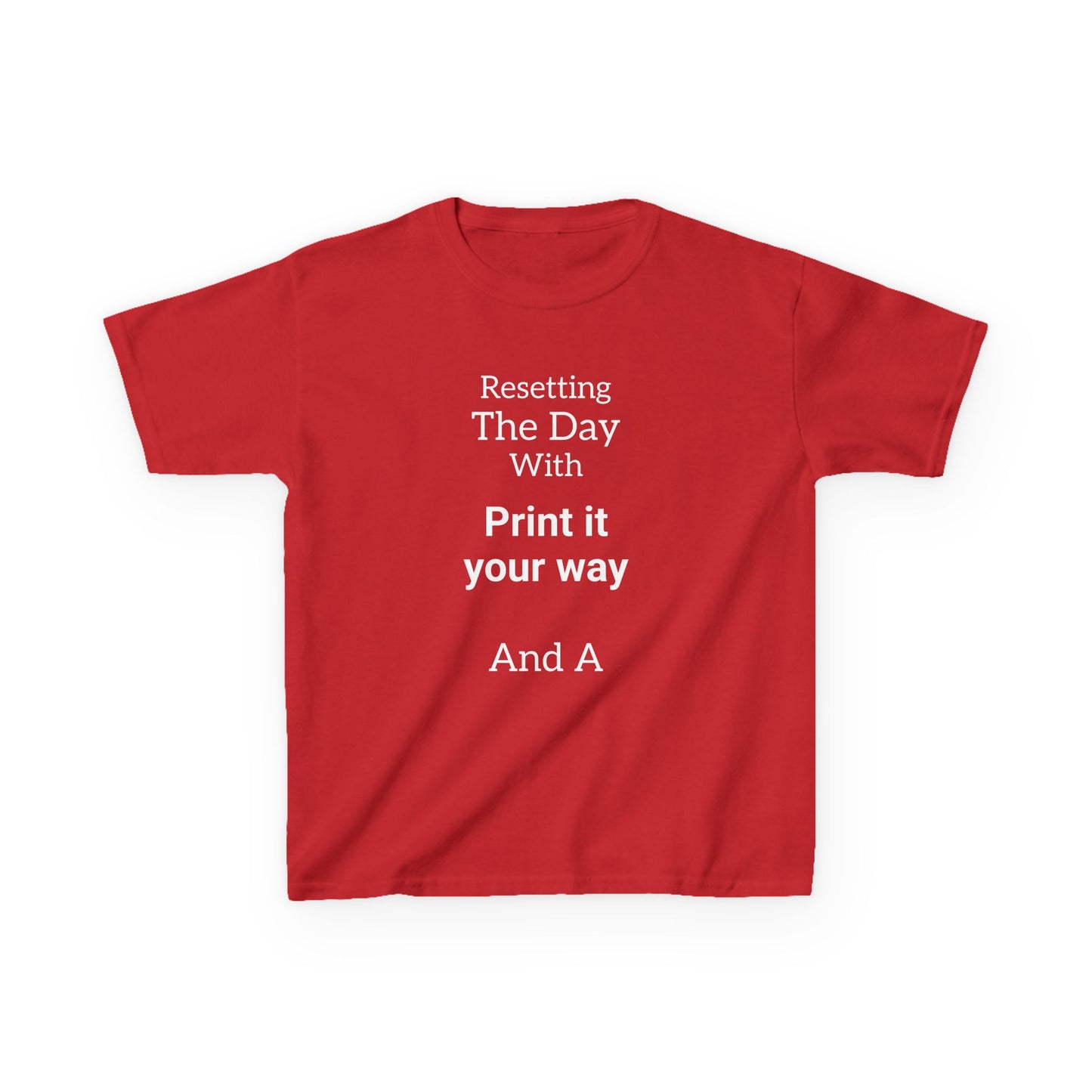 Personalize This T-Shirt For Your Kids