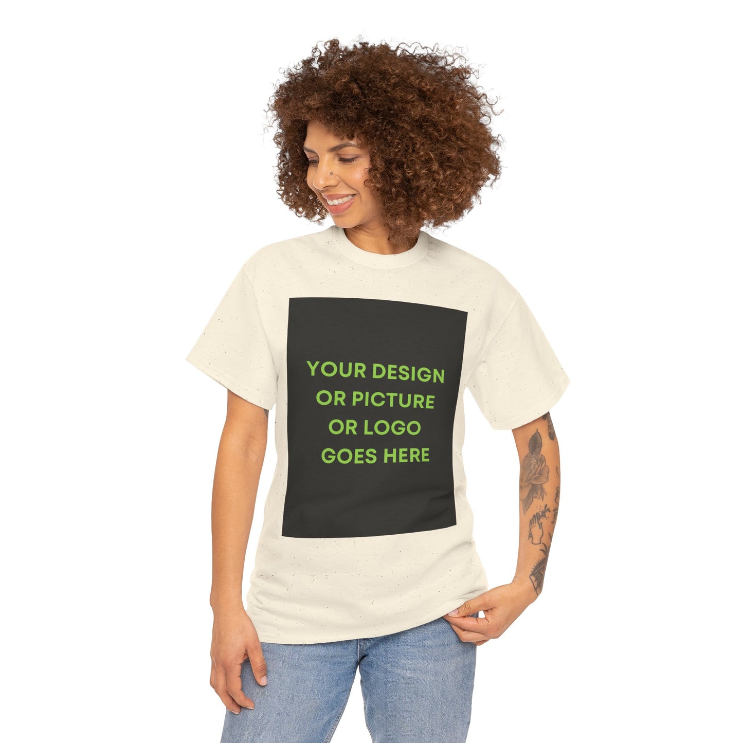 Custom Photo & Text T‑Shirt — Personalized Front/Back Print Tee