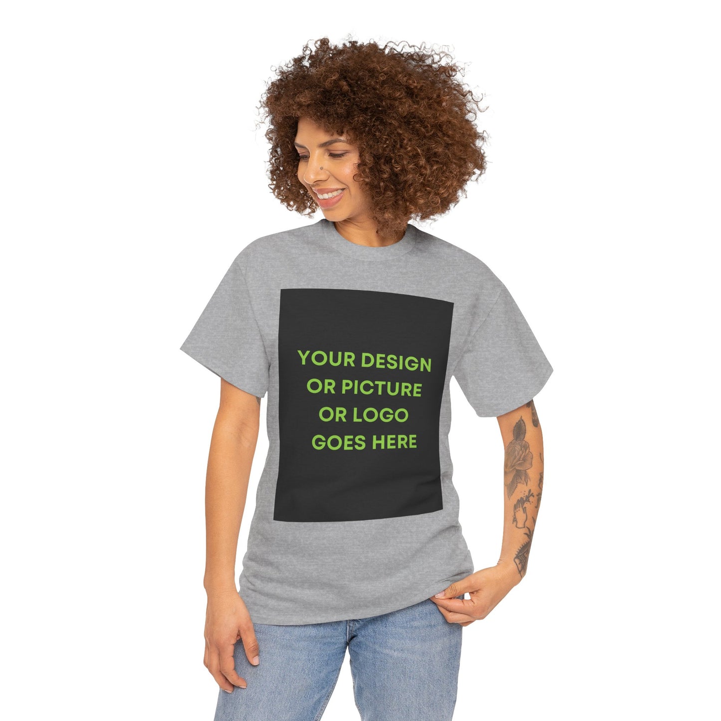 Custom Photo & Text T‑Shirt — Personalized Front/Back Print Tee