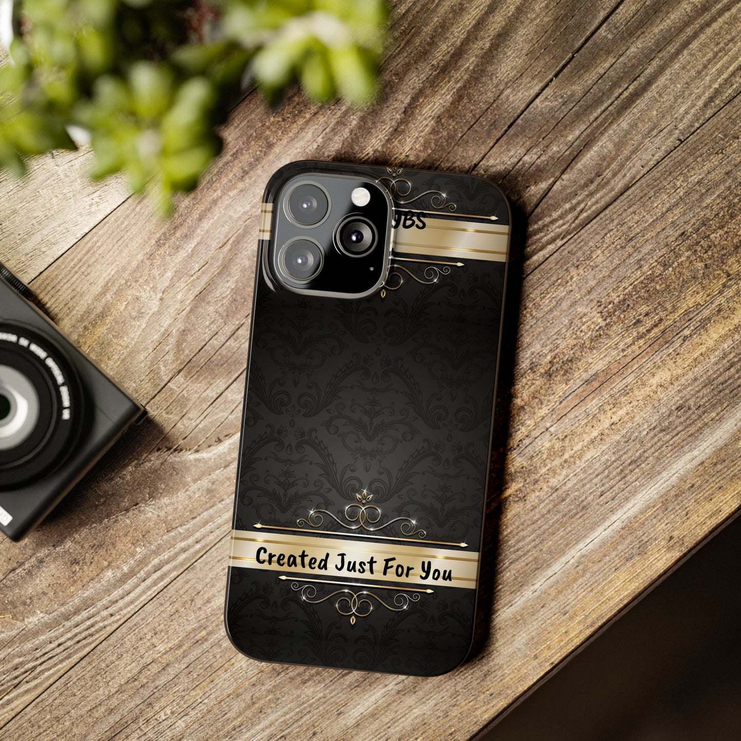 Luxury Phone Case - Black & Gold  Design, Slim Fit, Stylish Unique Gift image 1
