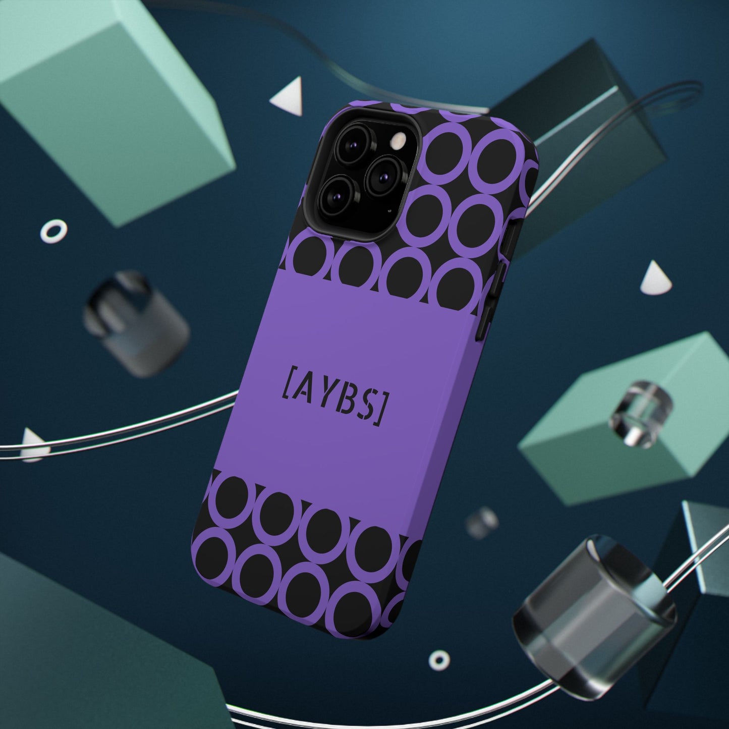 Purple Polka Dot Phone Case | Impact-Resistant Protection, Stylish Accessory image 10