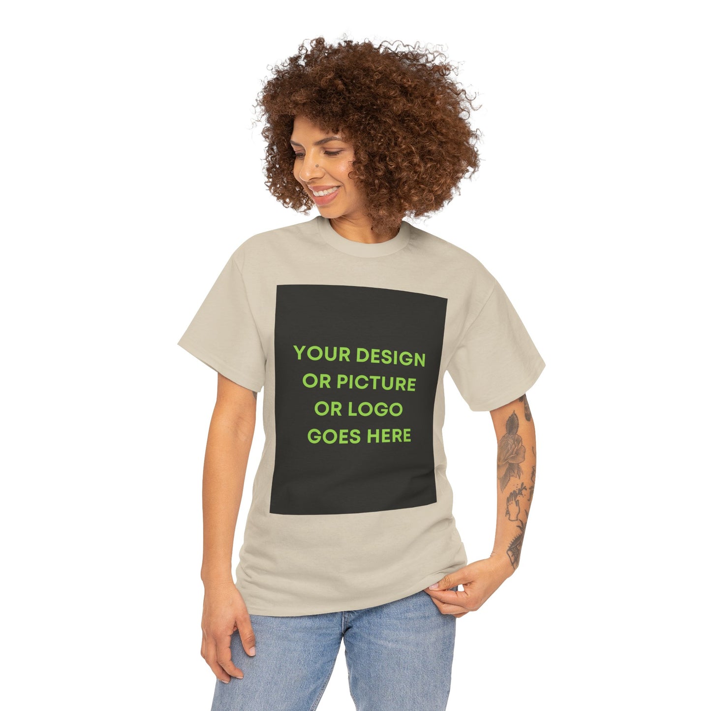 Custom Photo & Text T‑Shirt — Personalized Front/Back Print Tee
