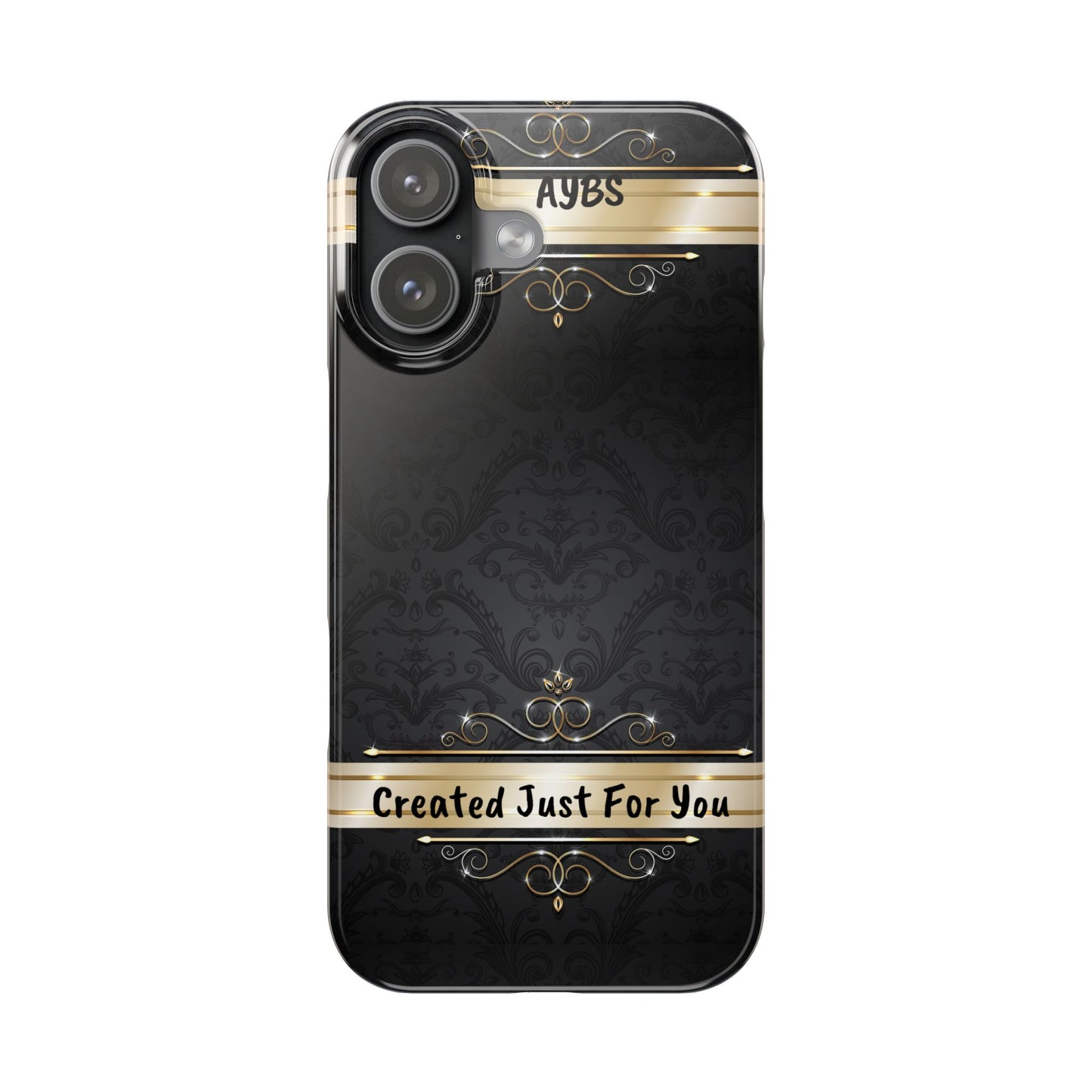 Luxury Phone Case - Black & Gold  Design, Slim Fit, Stylish Unique Gift image 11