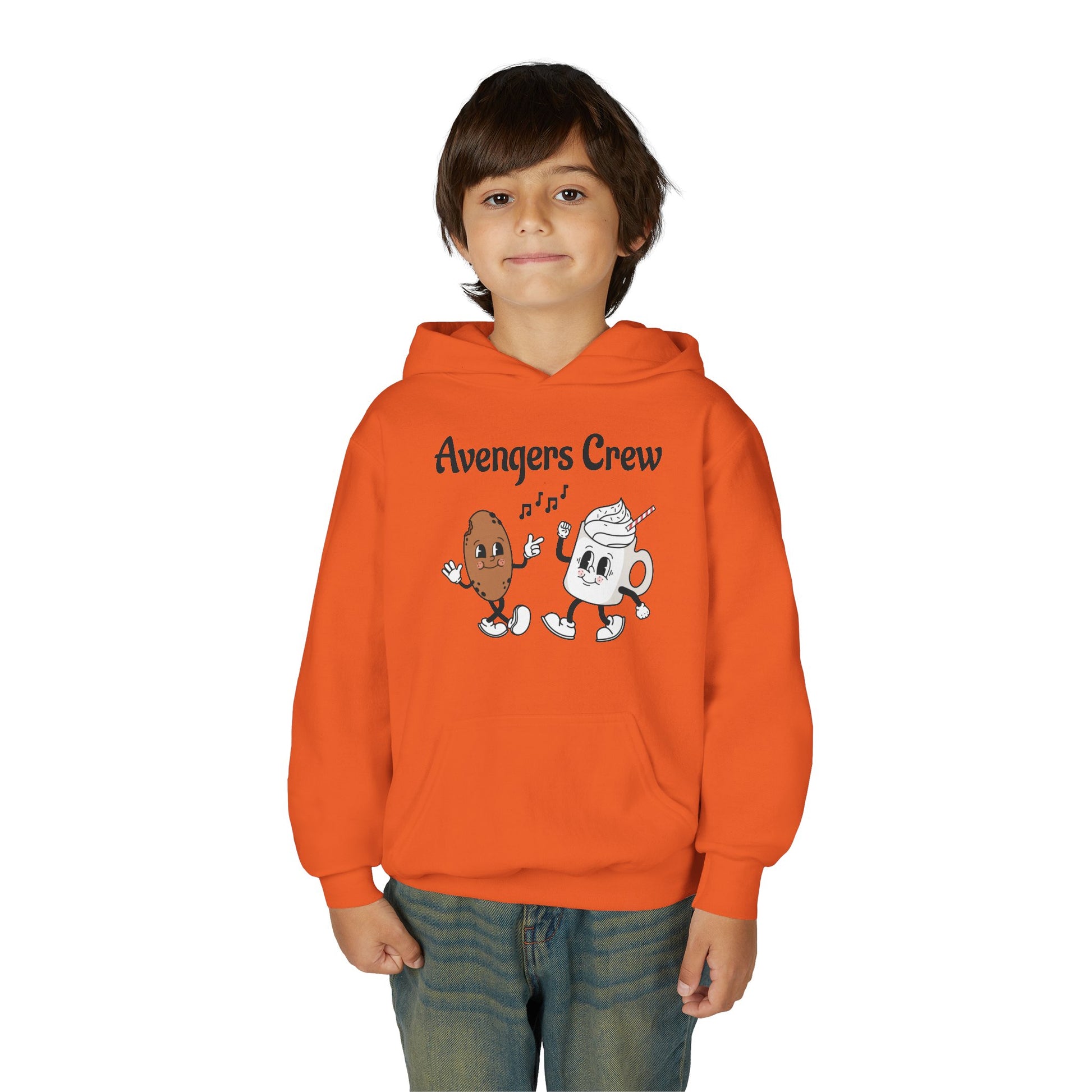 Youth Avengers Crew Hooded Sweatshirt, Boys Hoodie, Cute Sweatshirt Gift image 5