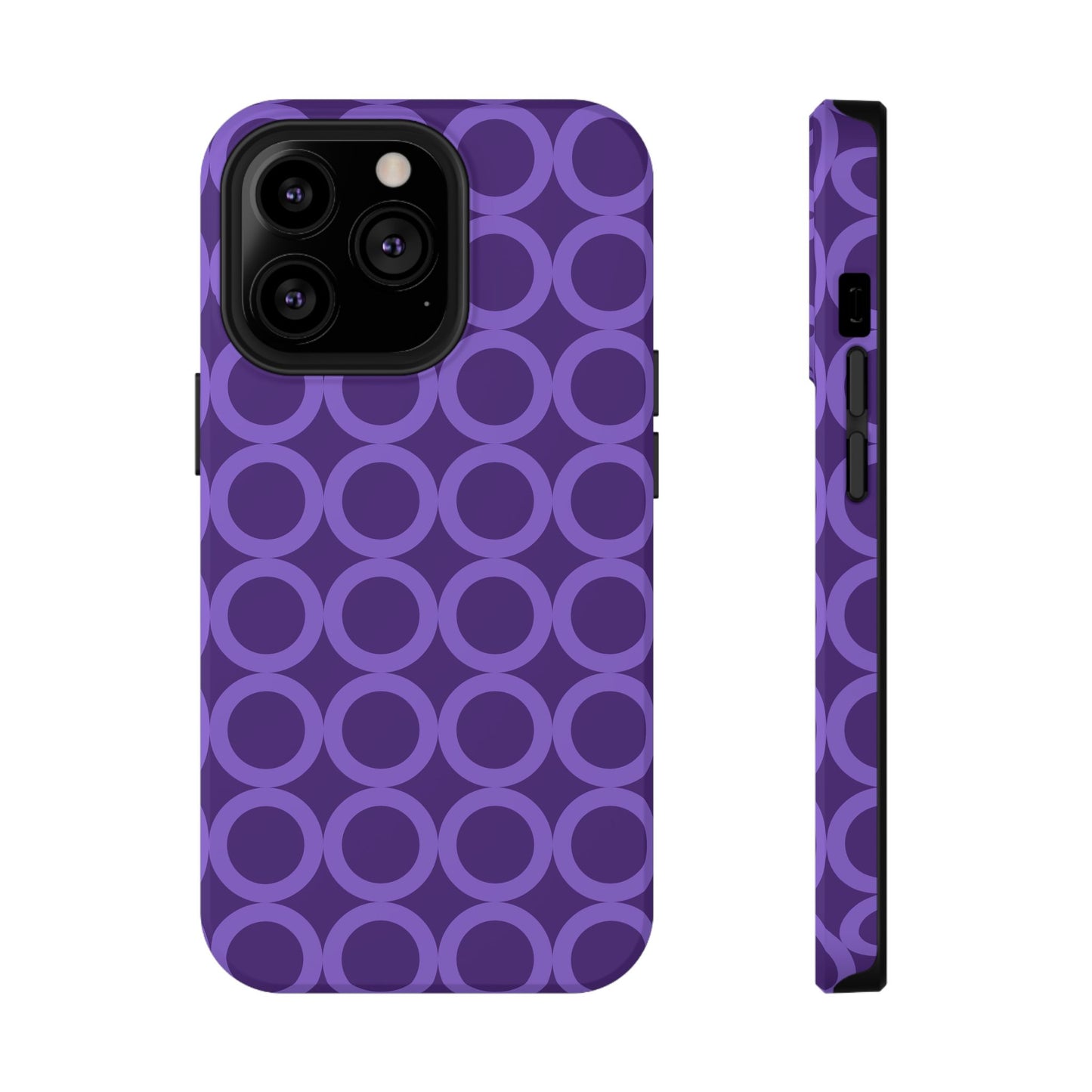 Purple Polka Dot Phone Case | Impact-Resistant Protection, Stylish Accessory image 5