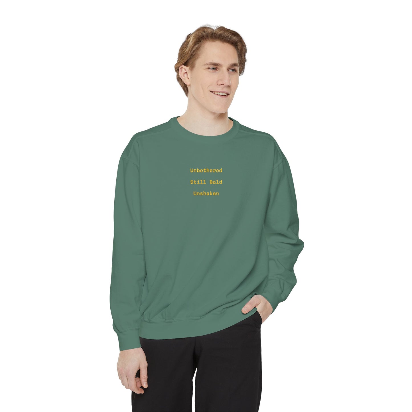 Unisex Garment-Dyed Sweatshirt, Cozy Gift for Her, Relaxed Style for Fall image 13