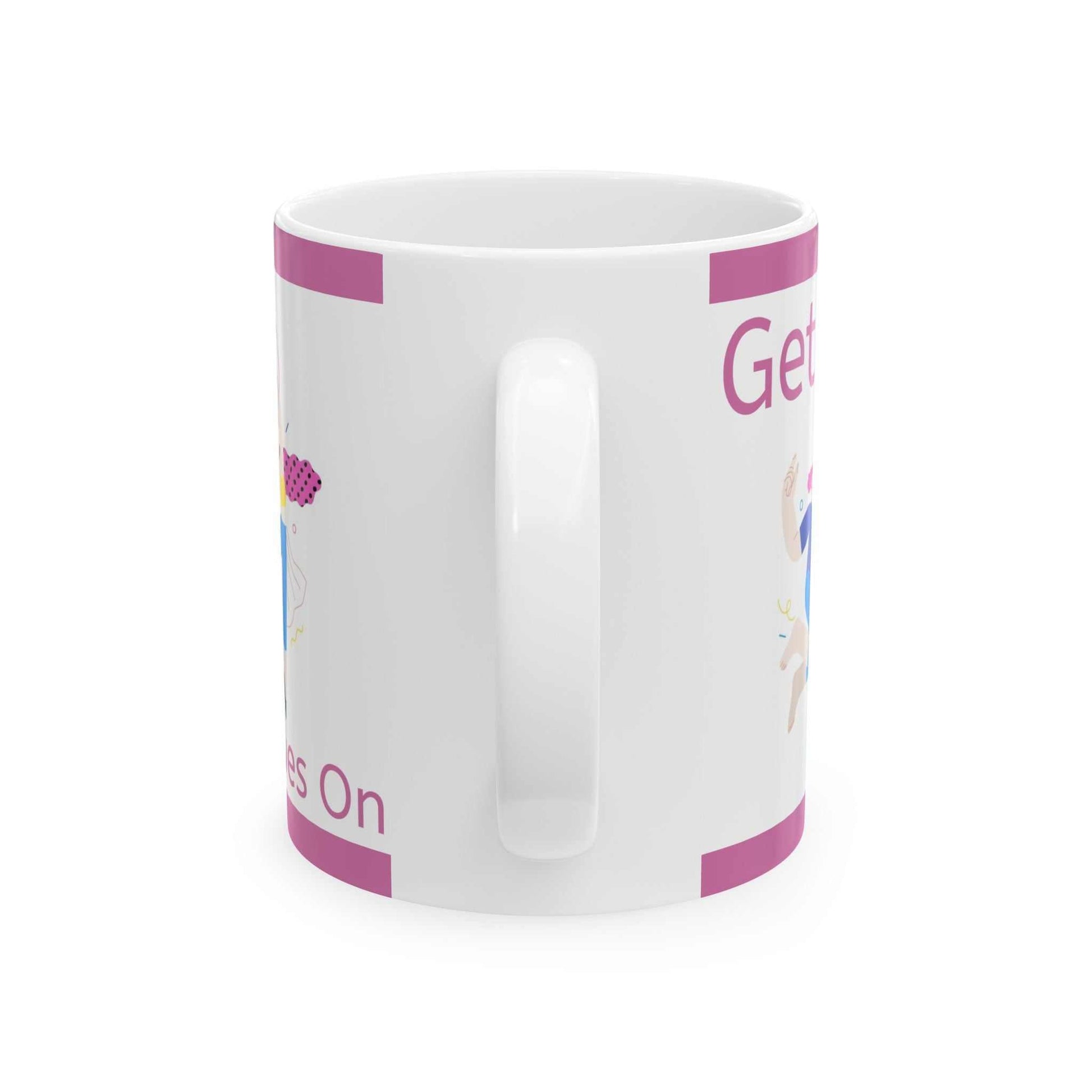 Get Your Groves On ceramic coffee mug with glossy finish and vibrant design
