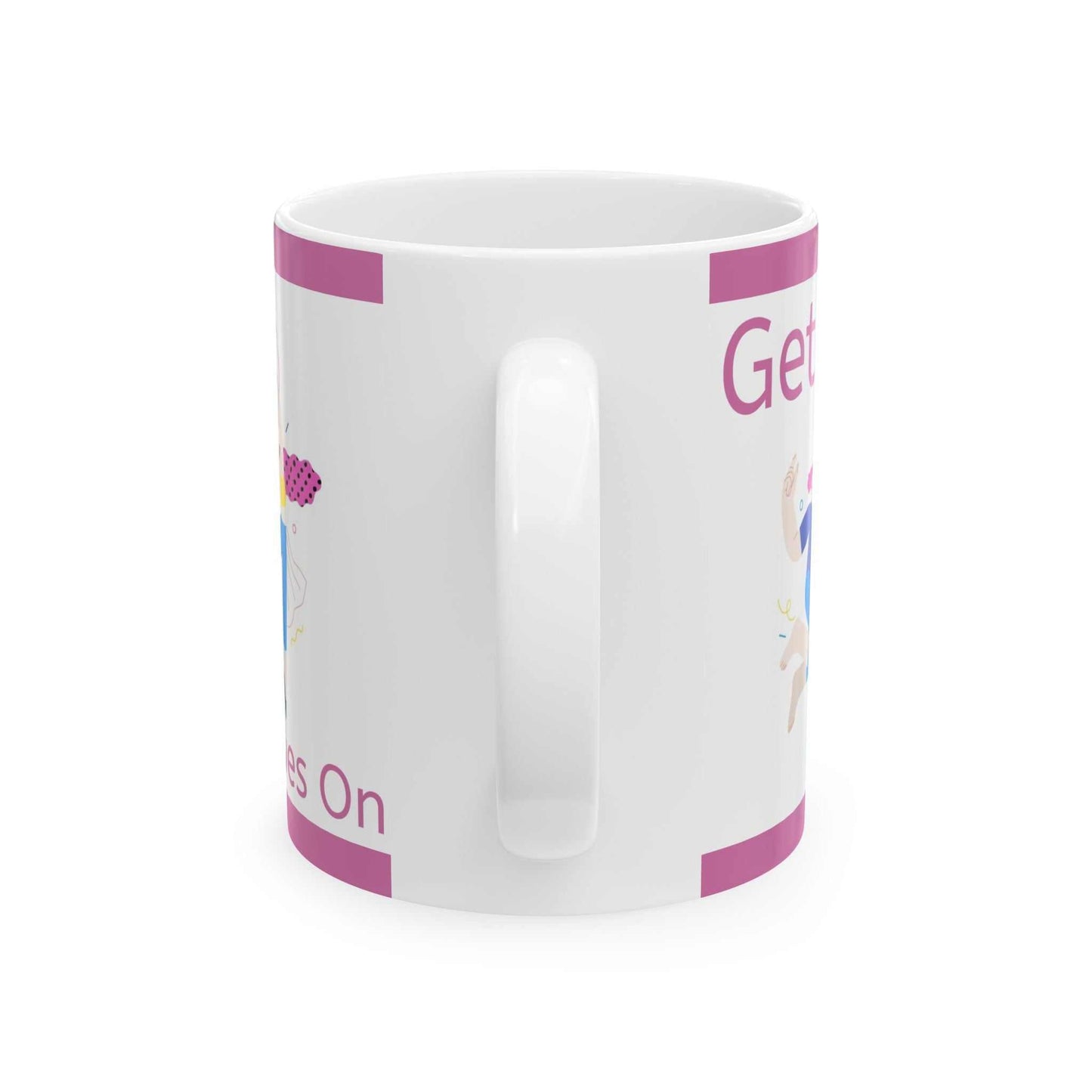 Get Your Groves On ceramic coffee mug with glossy finish and vibrant design