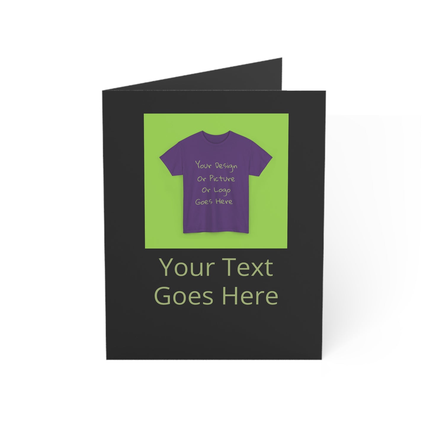 Personalize This Folded Greeting Cards With Your Photo &Text