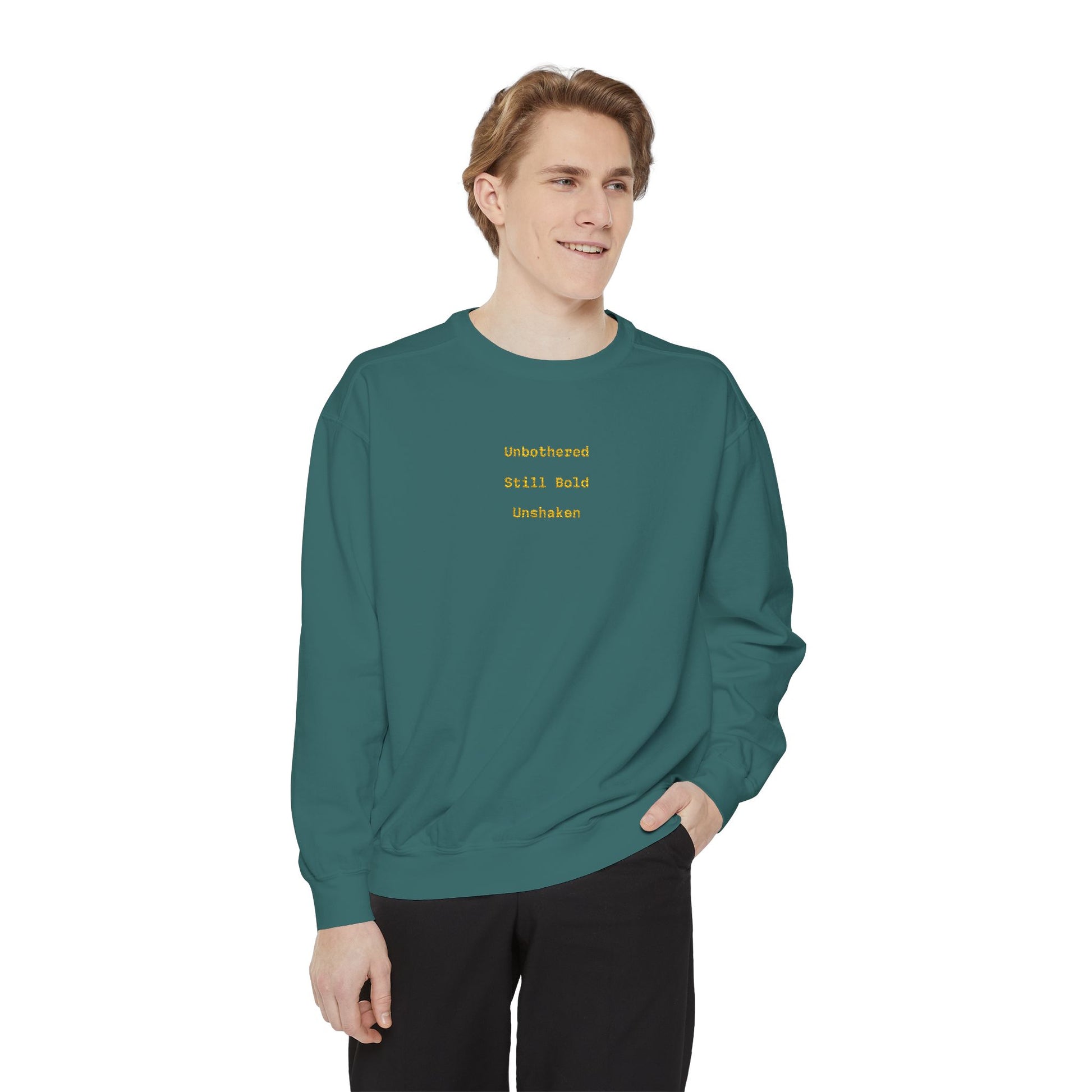 Unisex Garment-Dyed Sweatshirt, Cozy Gift for Her, Relaxed Style for Fall image 3