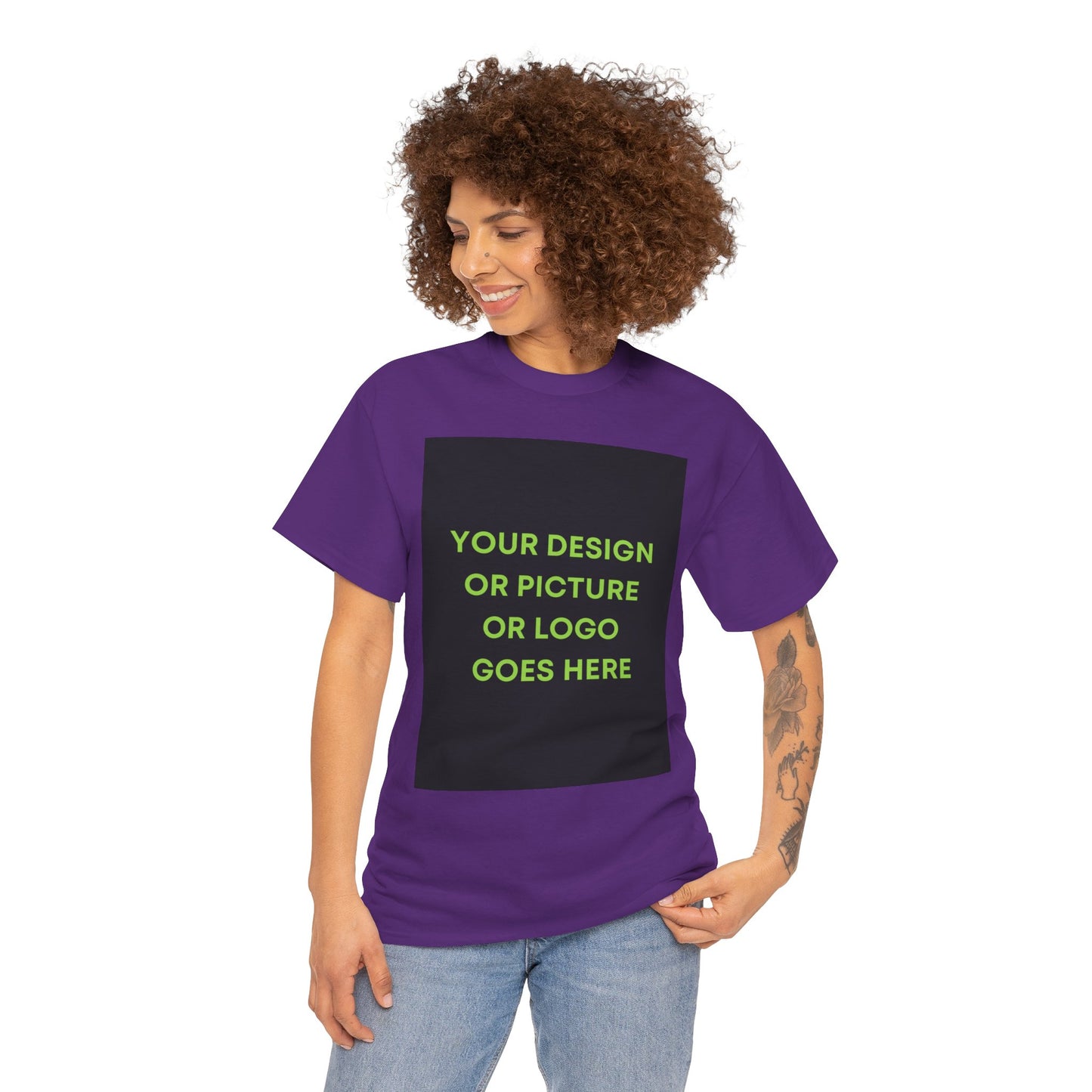 Custom Photo & Text T‑Shirt — Personalized Front/Back Print Tee