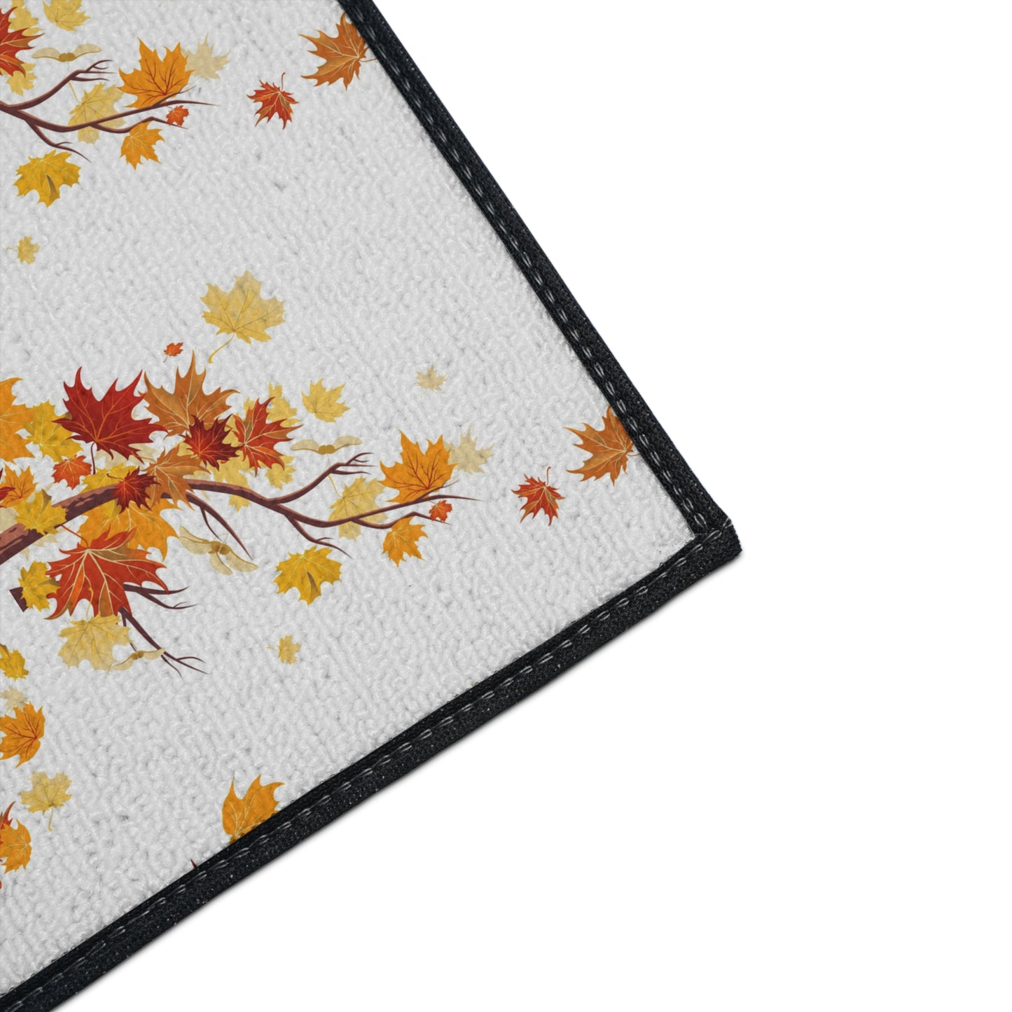 Autumn Leaves Floor Mat, Seasonal Home Decor, Fall Welcome Mat, Outdoor Rug image 8