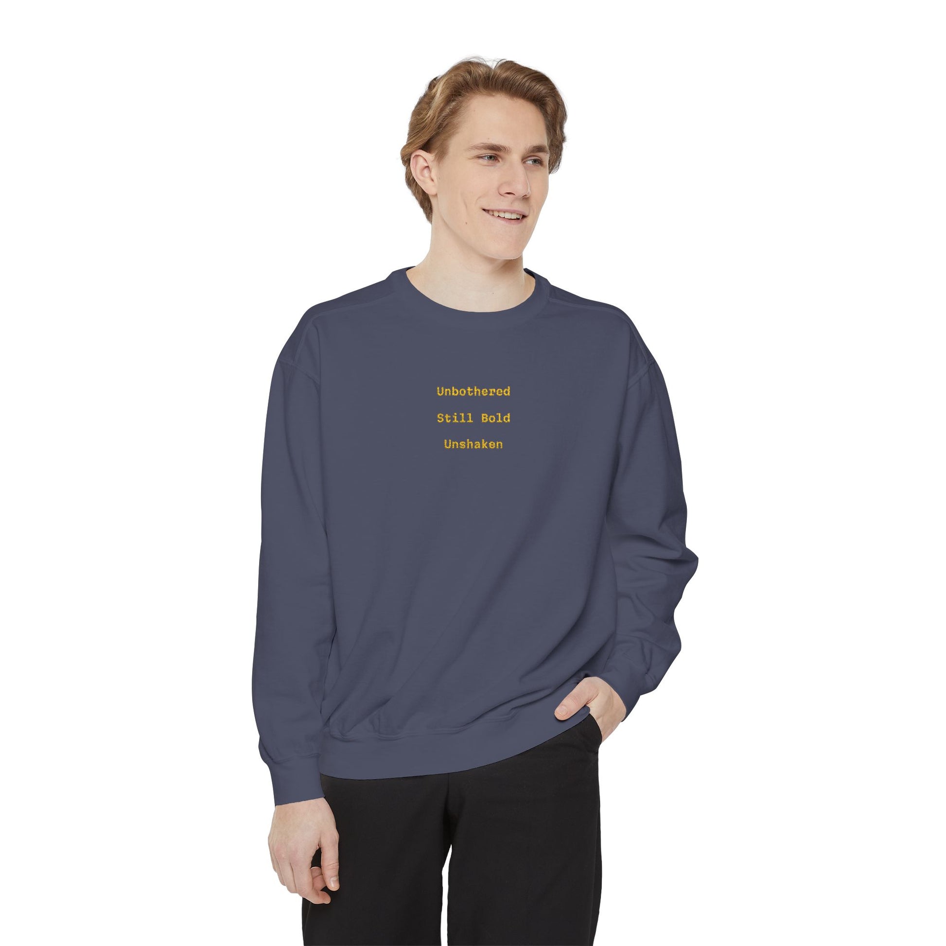 Unisex Garment-Dyed Sweatshirt, Cozy Gift for Her, Relaxed Style for Fall image 10