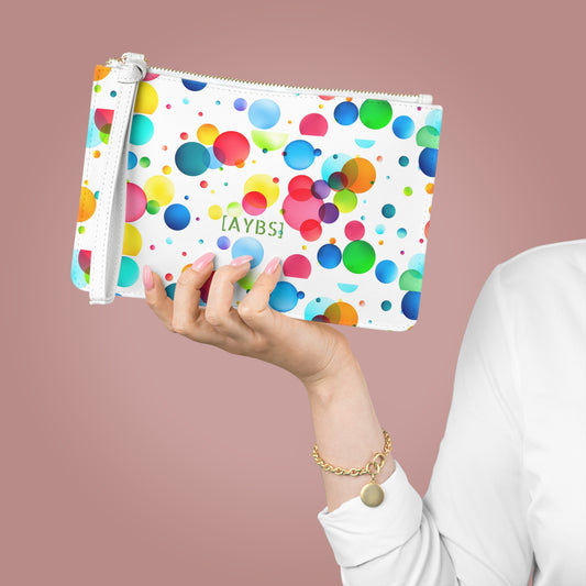 Colorful Watercolor Clutch Bag, Vibrant Gift Idea for Party, Night Out & Travel image 0