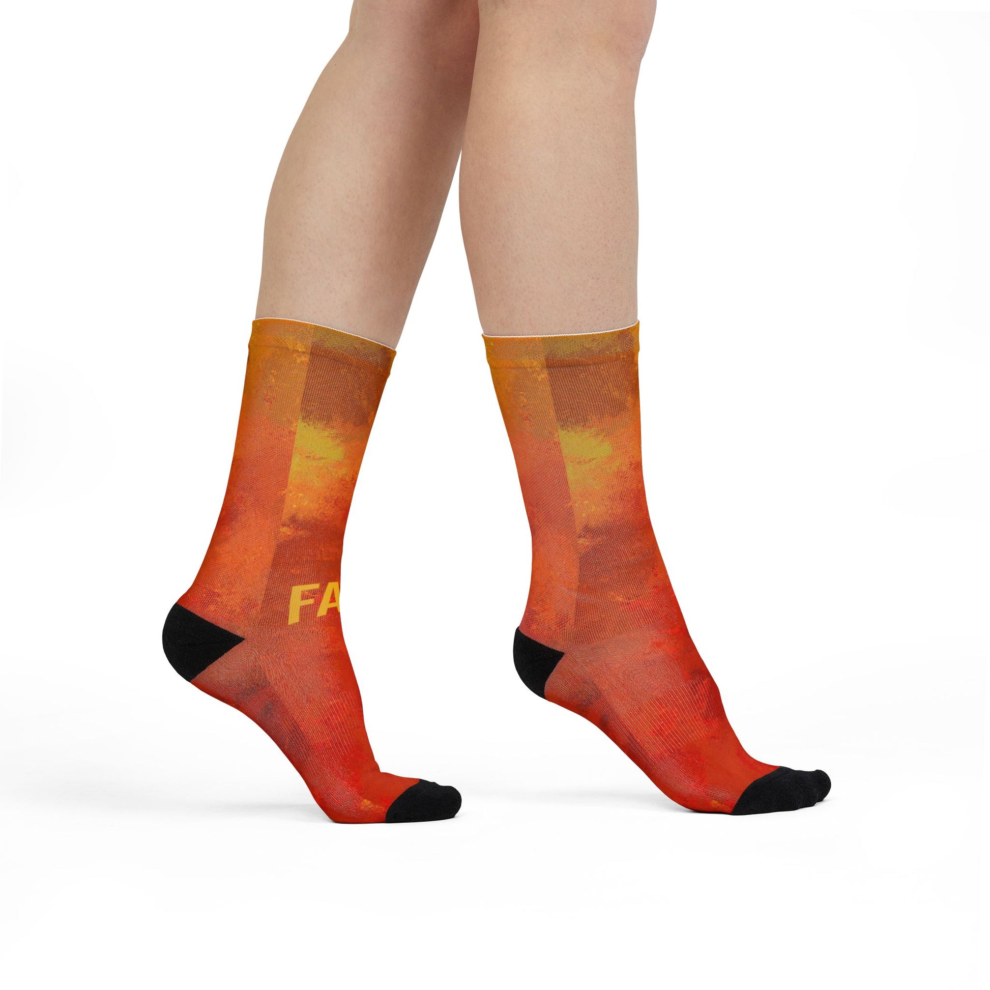 Sublimation Crew Socks - With Fall Design image 6