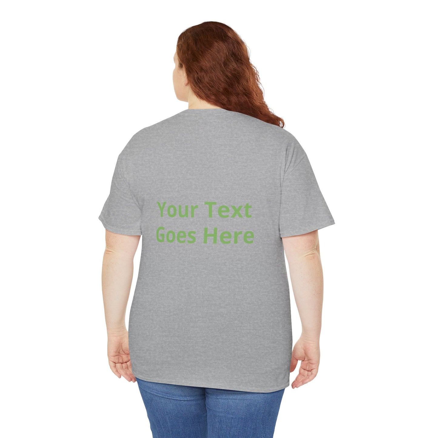 Custom Photo & Text T‑Shirt — Personalized Front/Back Print Tee