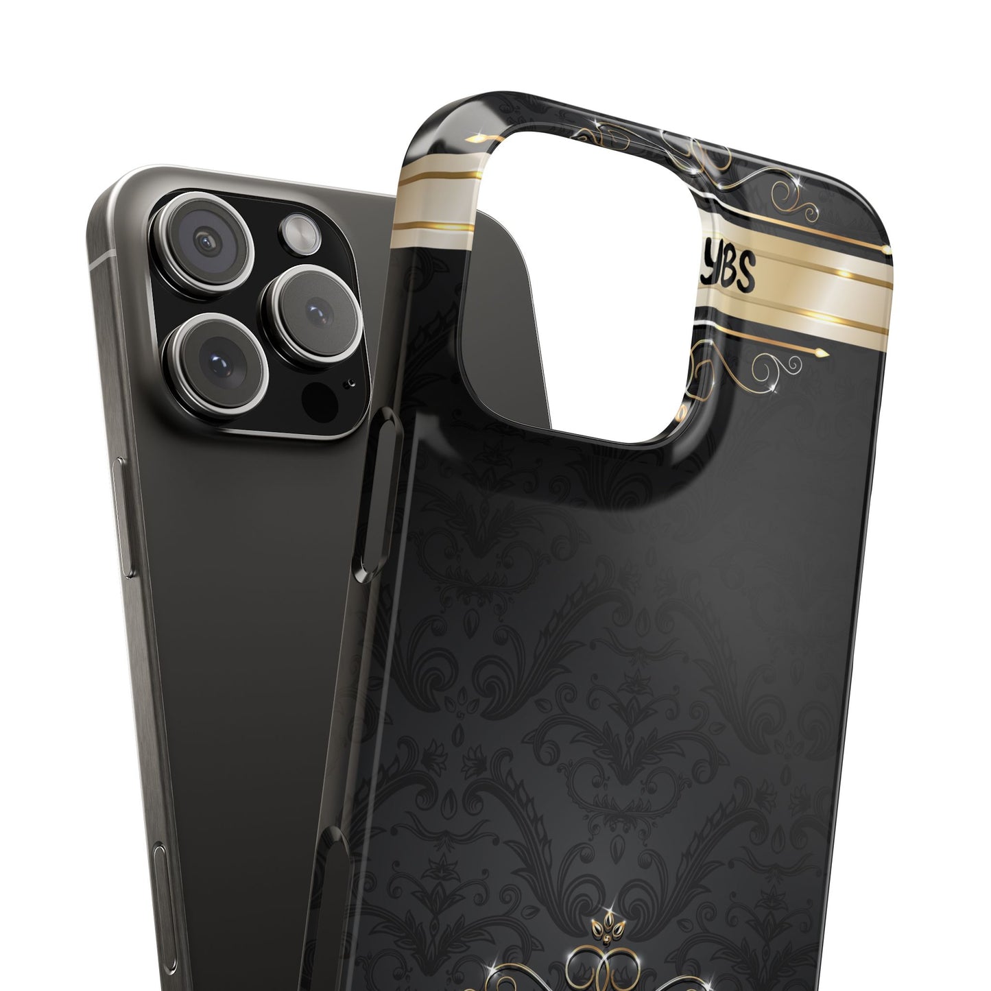 Luxury Phone Case - Black & Gold  Design, Slim Fit, Stylish Unique Gift image 9