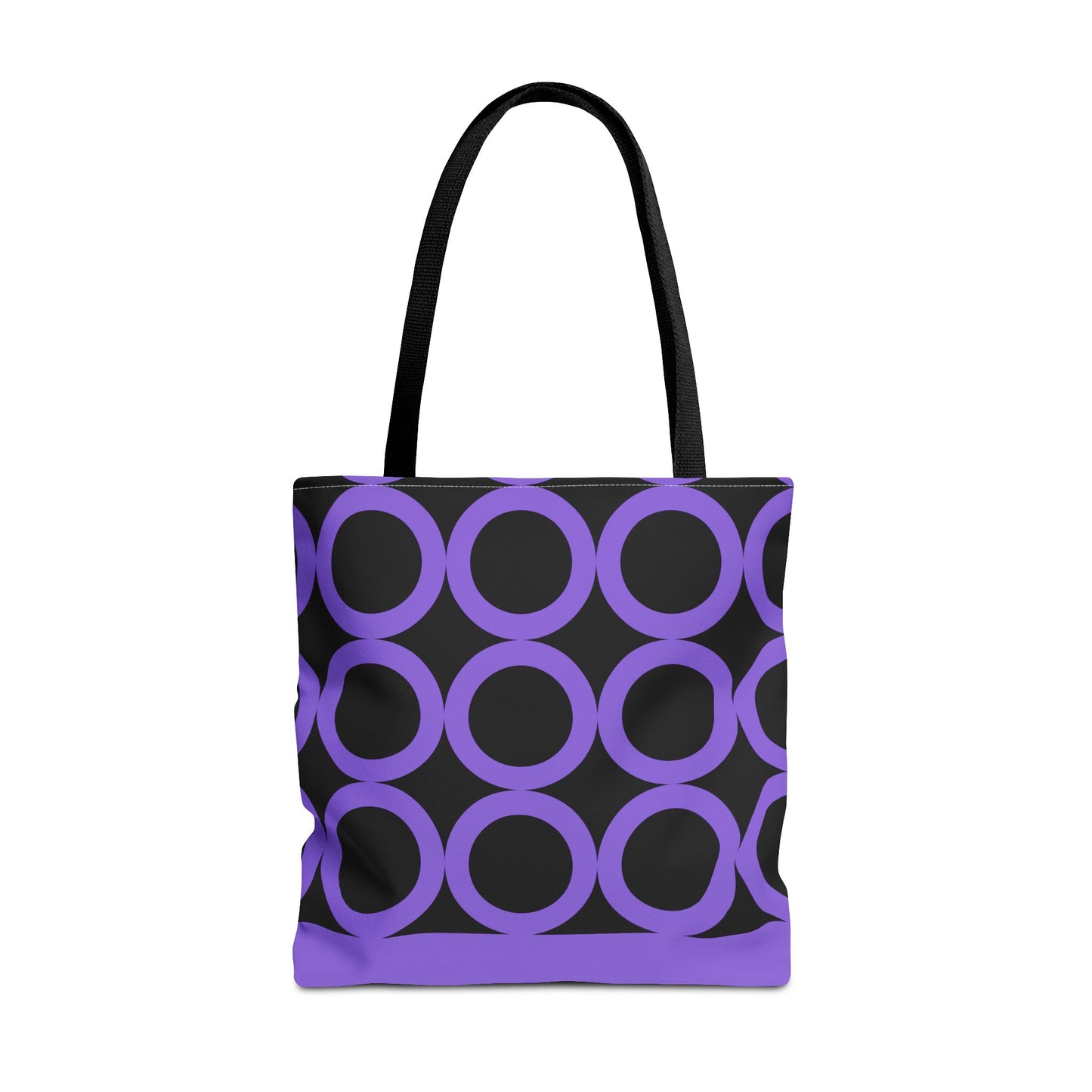 Chic Purple Circle Tote Bag image 8