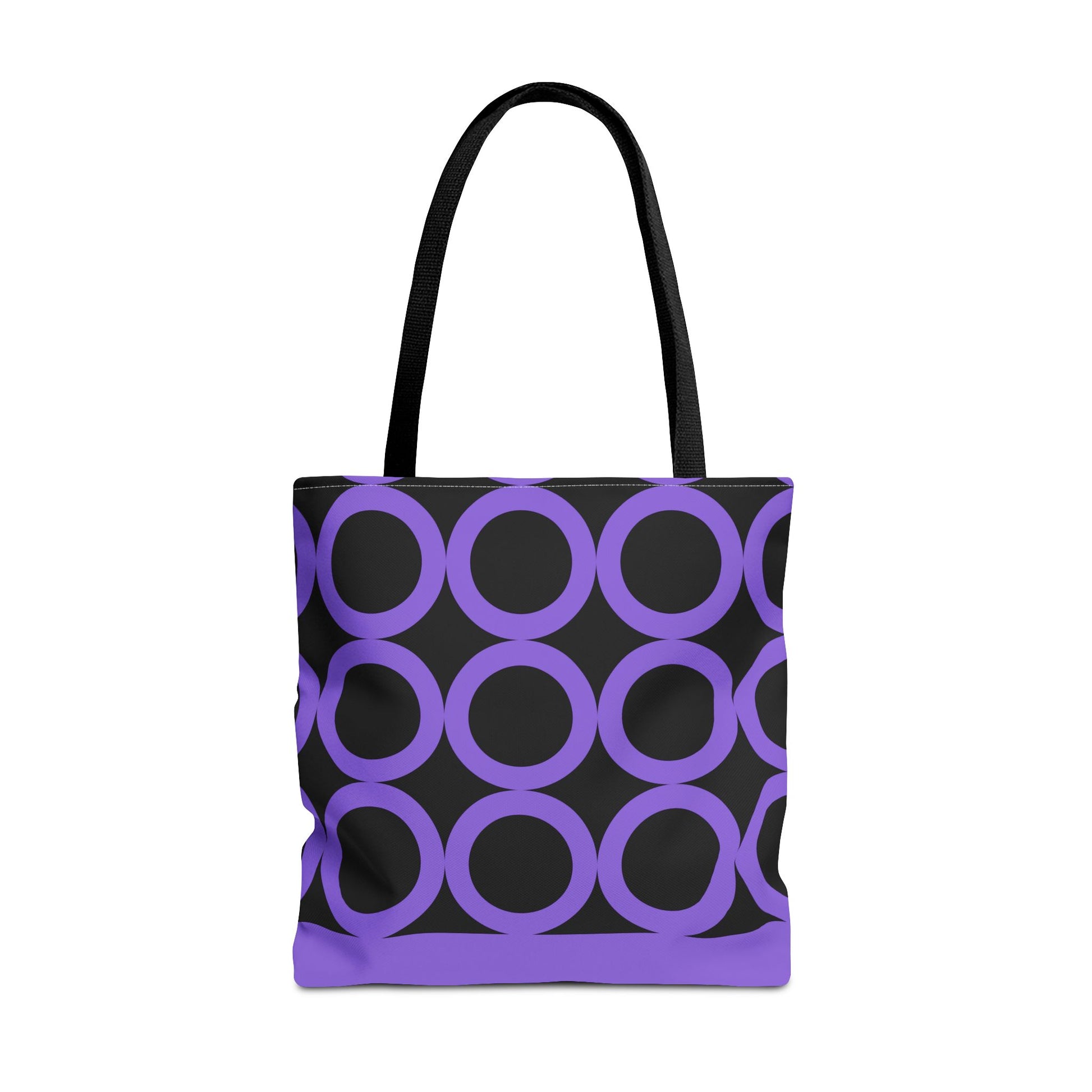 Chic Purple Circle Tote Bag image 8