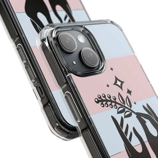 Fierce Baddie Vibes Magnetic Phone Case, Unique Clear Impact Case Trendy image 1