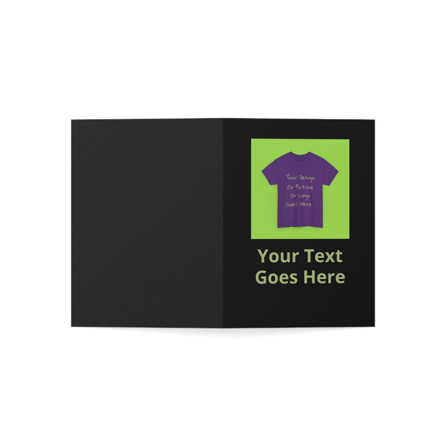 Personalize This Folded Greeting Cards With Your Photo &Text