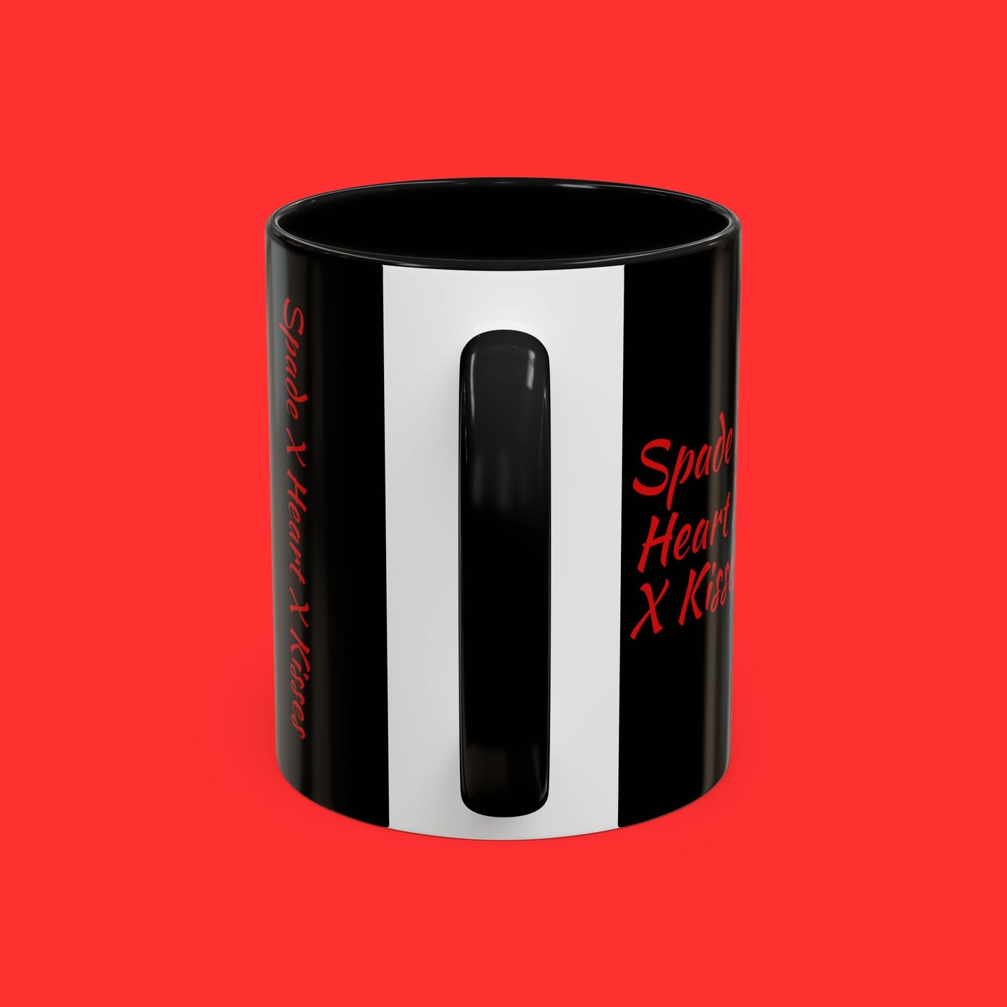 Kisses & X’s Pattern Coffee Mug — Romantic Valentine Accent Mug (11/15oz)