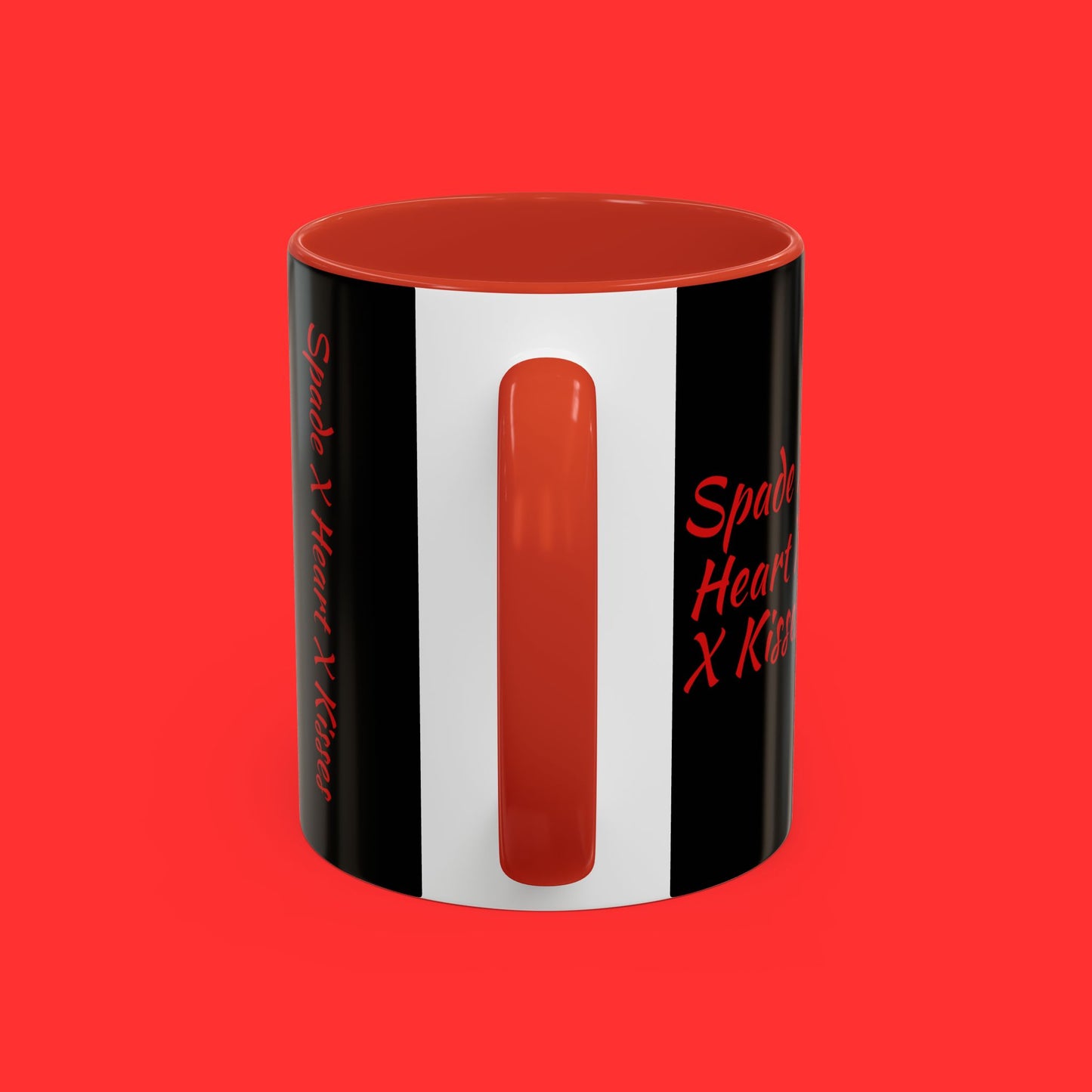 Kisses & X’s Pattern Coffee Mug — Romantic Valentine Accent Mug (11/15oz)