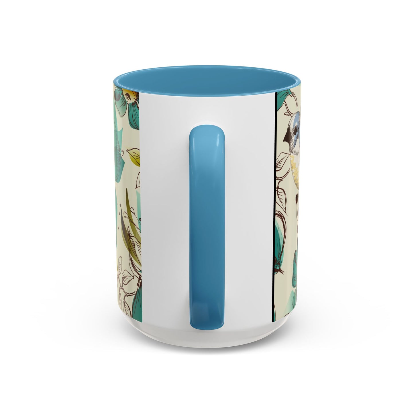 Mug à café élégant à motif floral