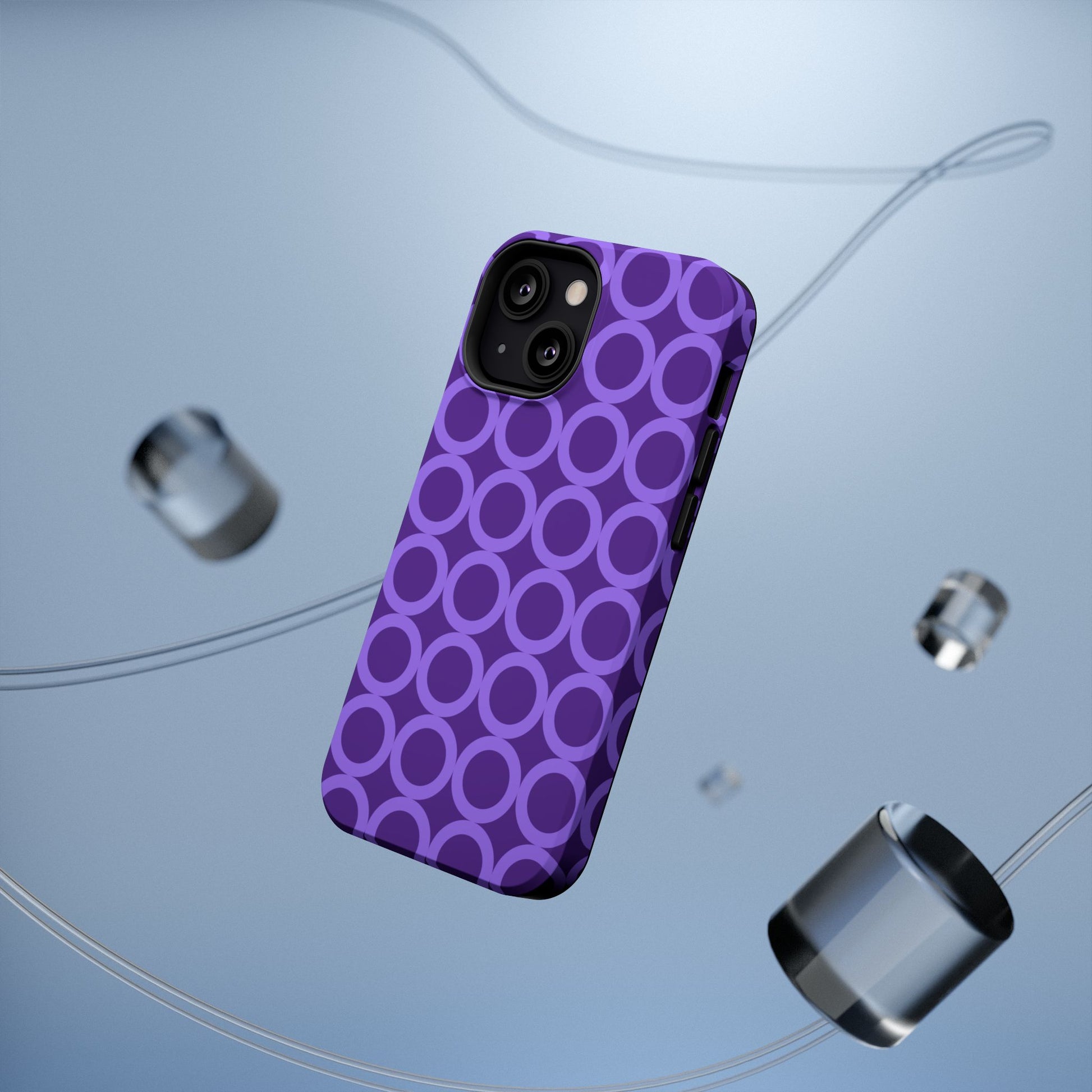 Purple Polka Dot Phone Case | Impact-Resistant Protection, Stylish Accessory image 4