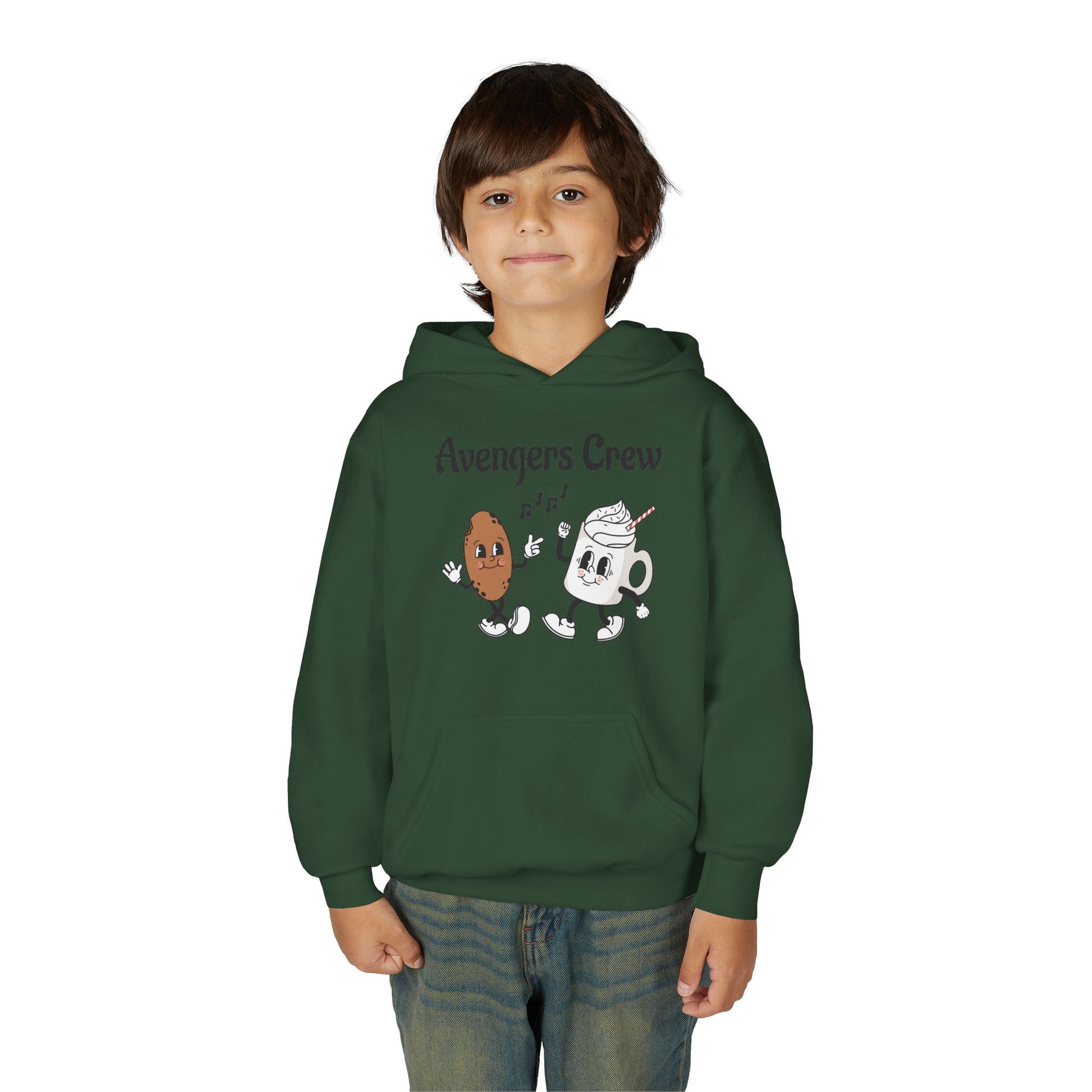 Youth Avengers Crew Hooded Sweatshirt, Boys Hoodie, Cute Sweatshirt Gift image 7