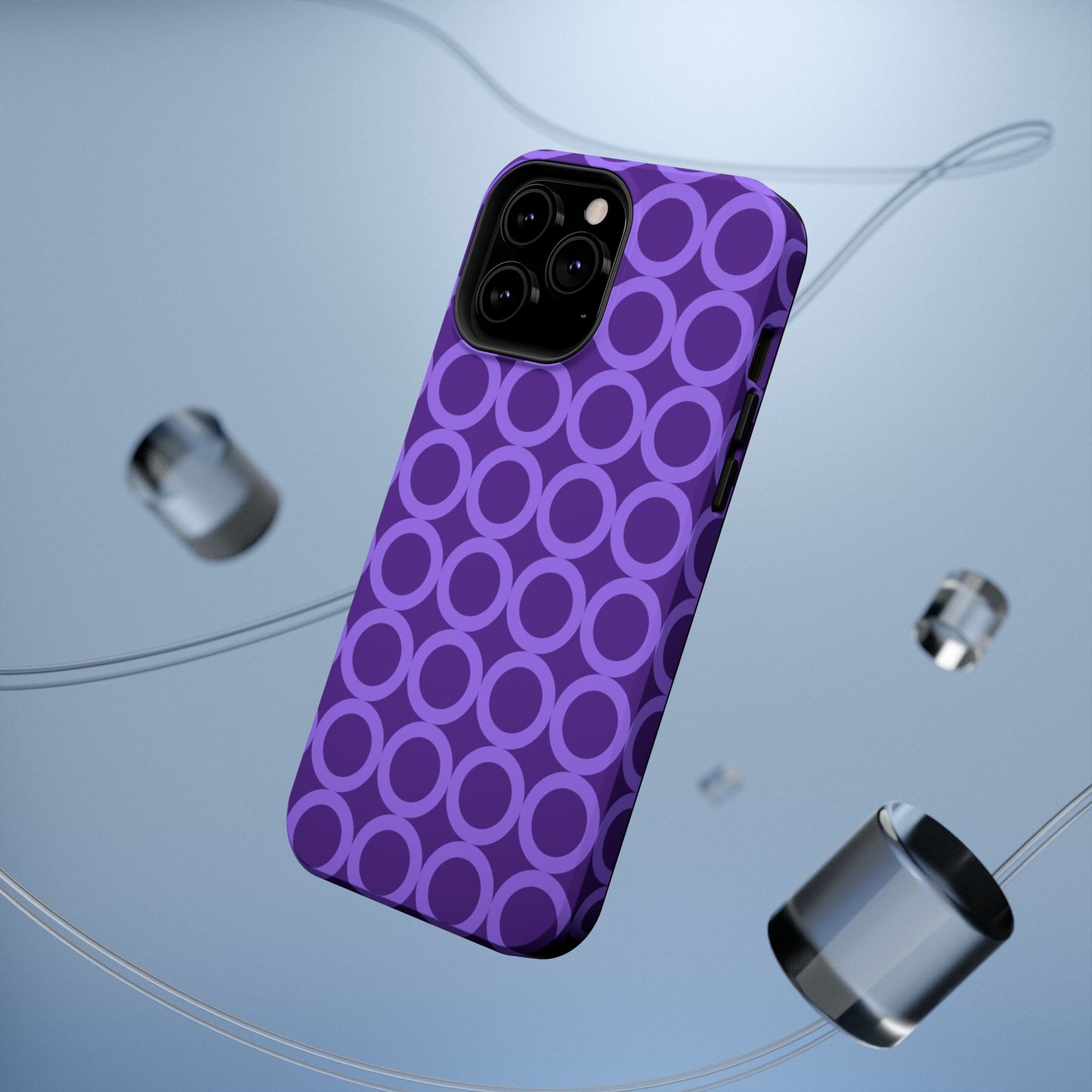 Purple Polka Dot Phone Case | Impact-Resistant Protection, Stylish Accessory image 10