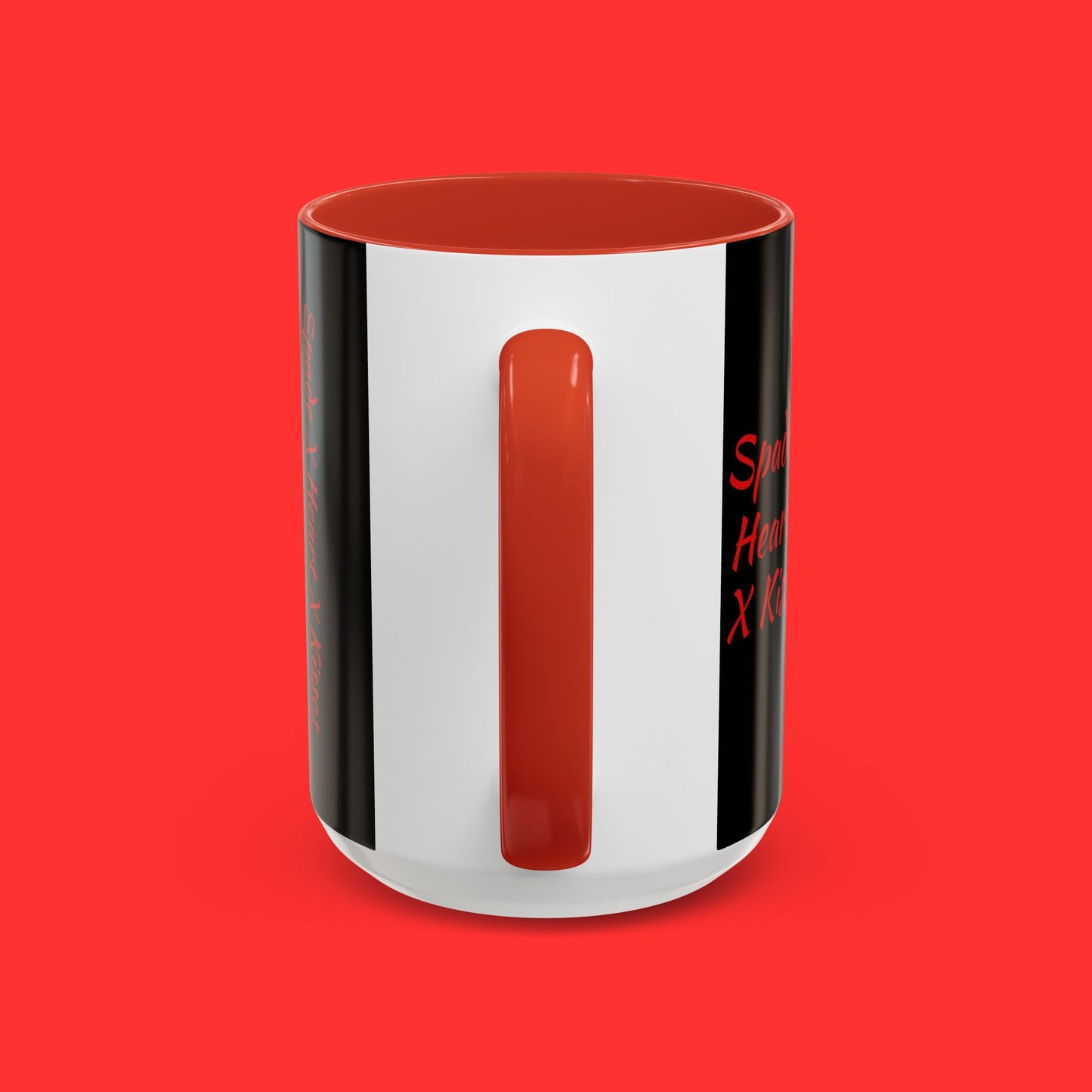 Kisses & X’s Pattern Coffee Mug — Romantic Valentine Accent Mug (11/15oz)