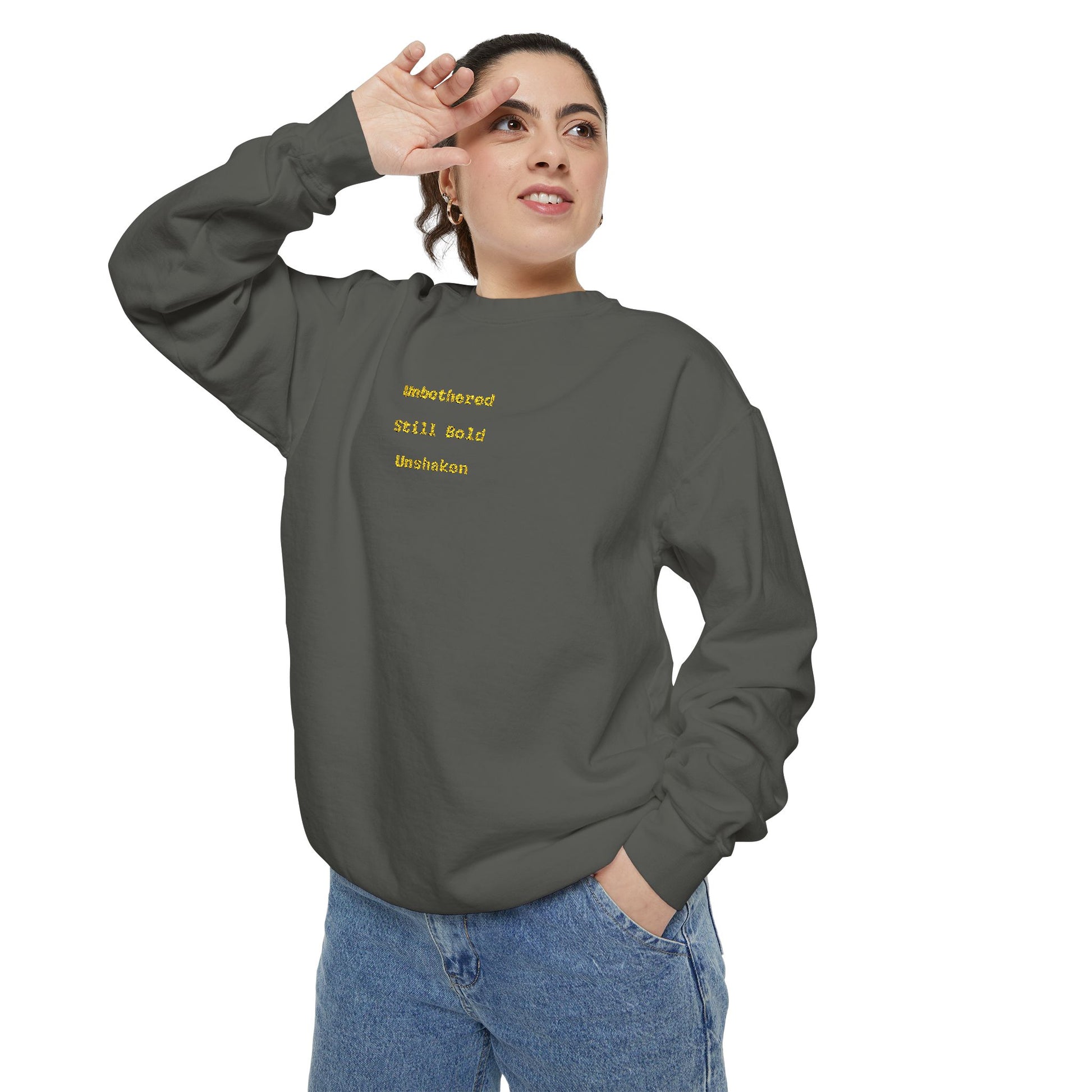 Unisex Garment-Dyed Sweatshirt, Cozy Gift for Her, Relaxed Style for Fall image 0