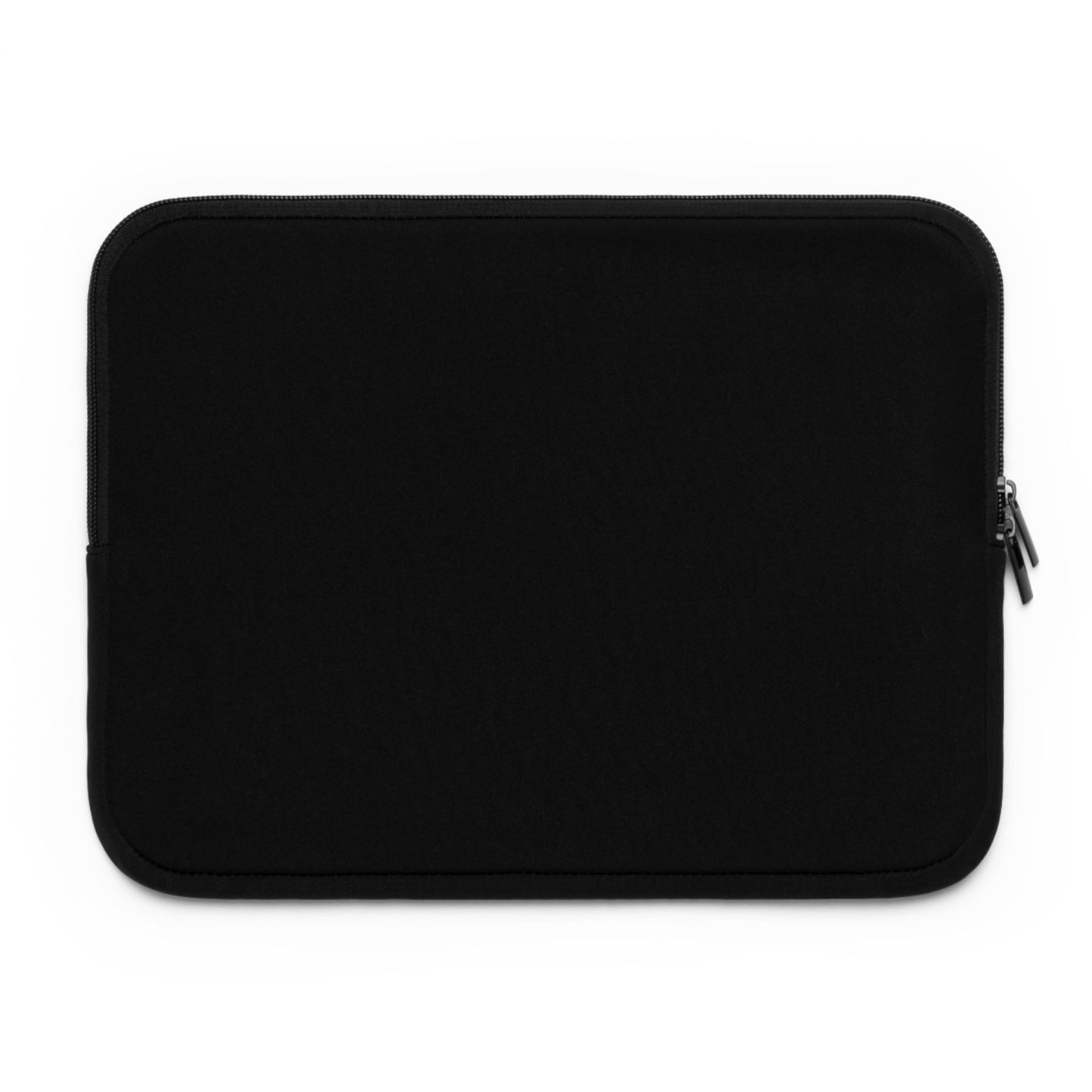 Black water-resistant neoprene laptop sleeve with dual zipper enclosures for 7 to 17 inch laptops