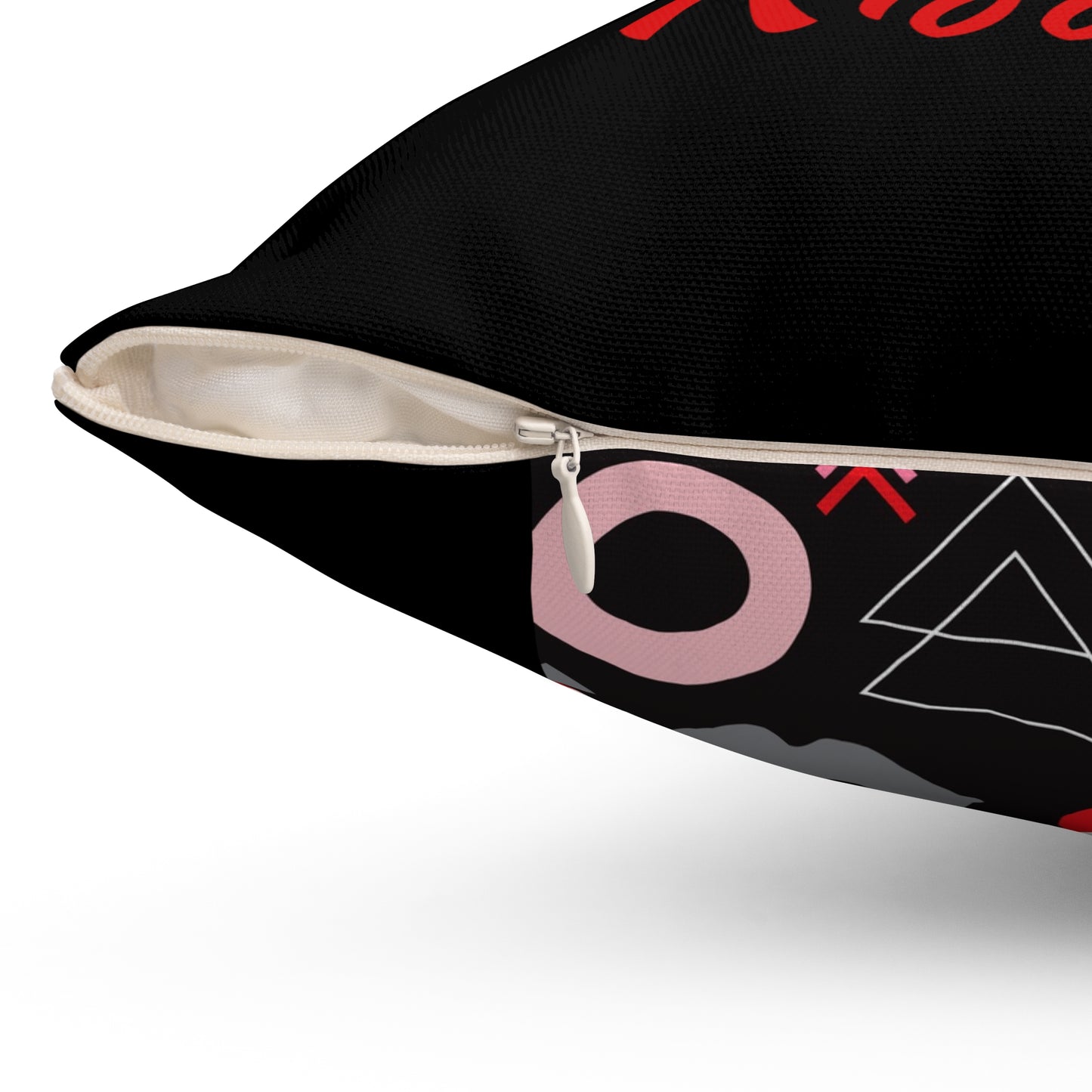 Spade, Heart & Kisses Decorative Valentine Throw Pillow