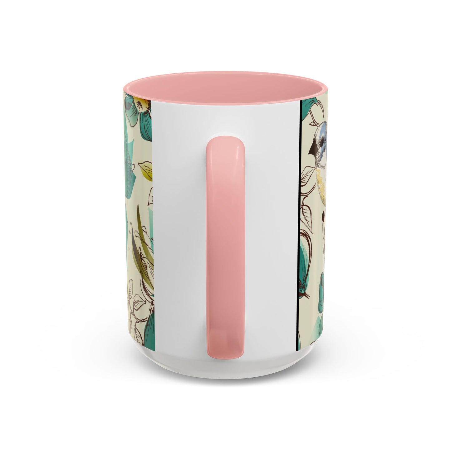 Mug à café élégant à motif floral