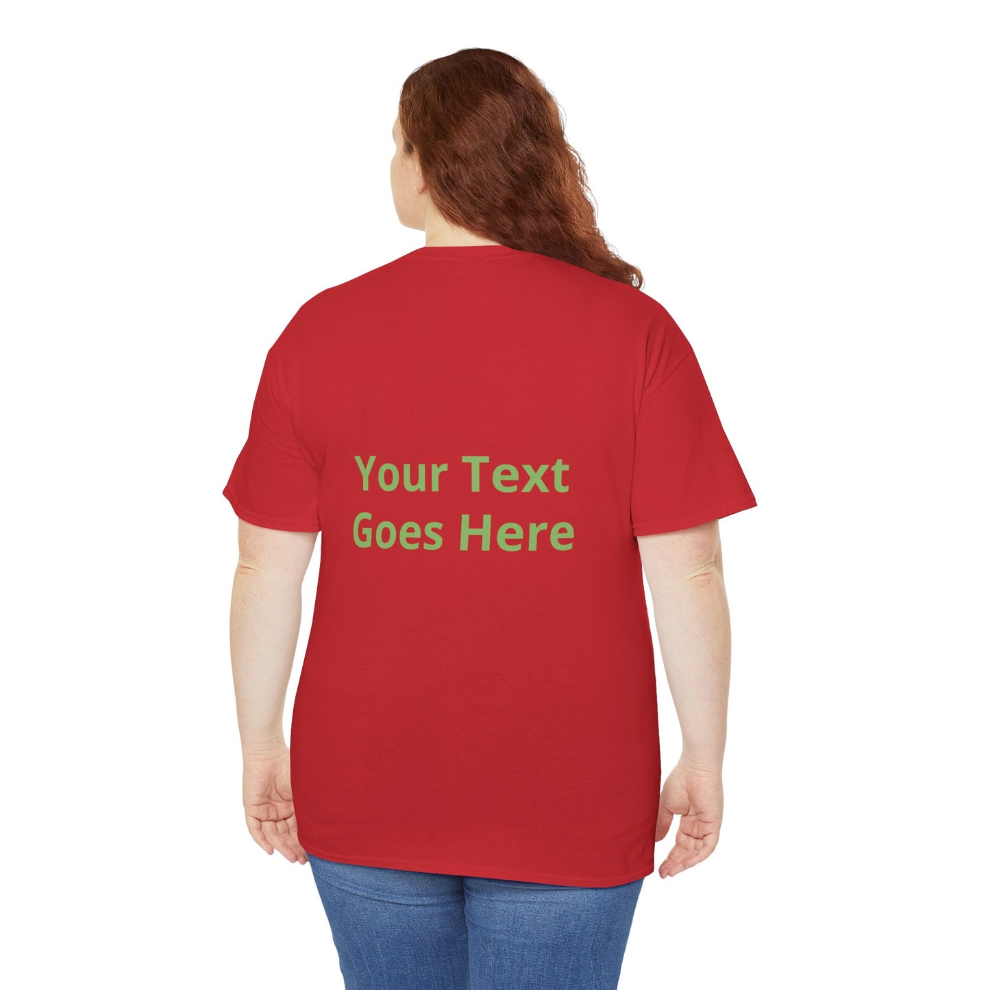 Custom Photo & Text T‑Shirt — Personalized Front/Back Print Tee