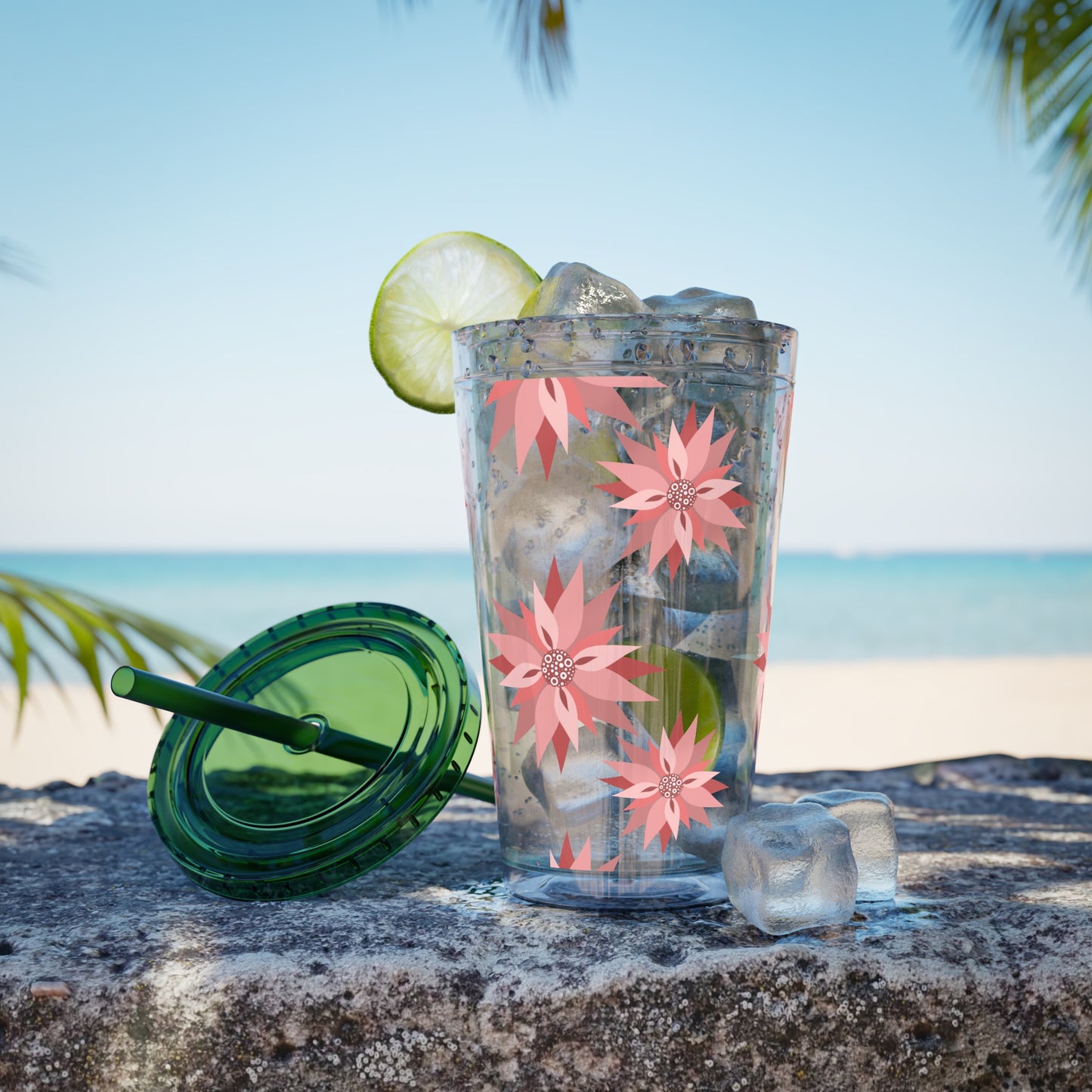 Sunsplash Floral Tumbler, 16oz  image 12