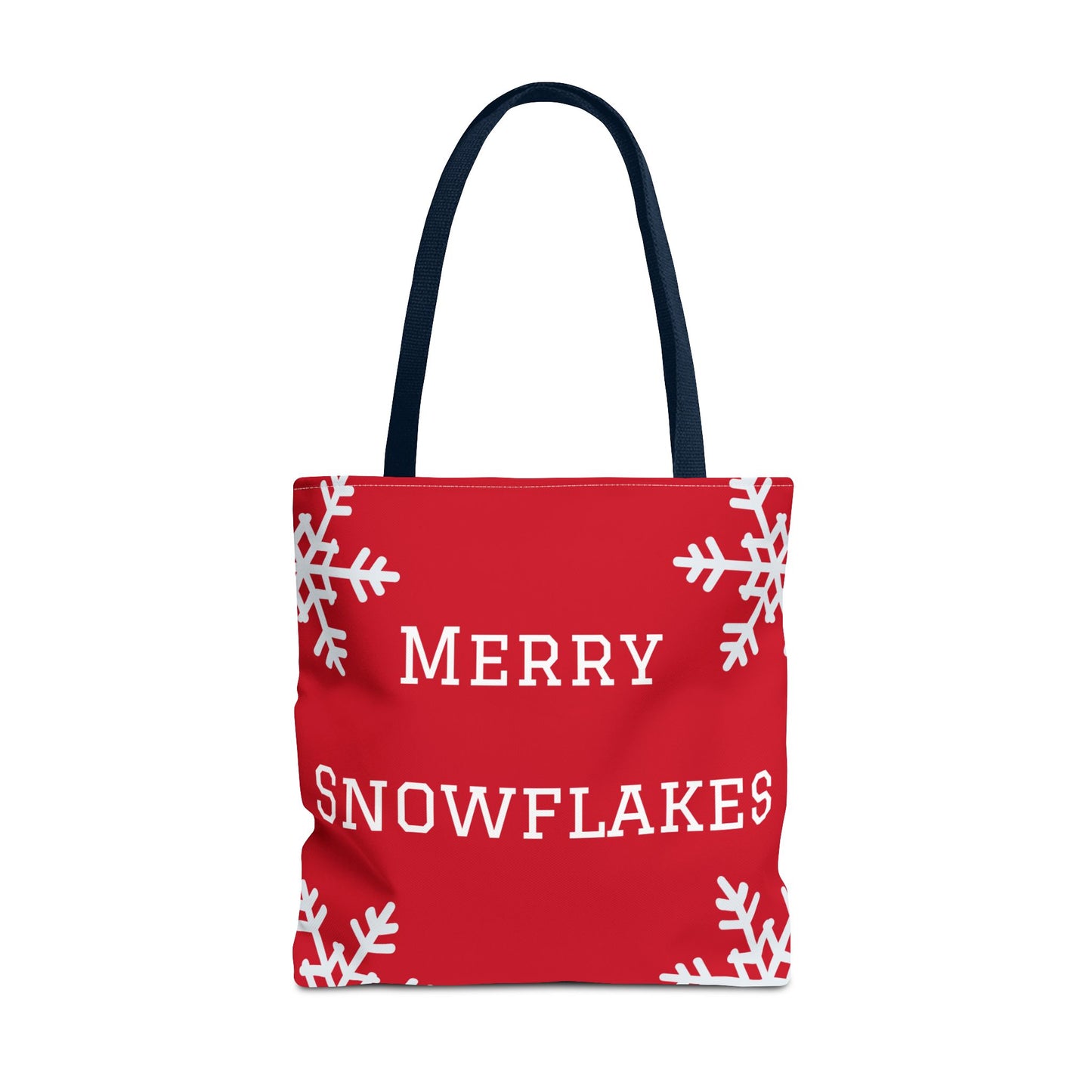 Merry Snowflakes Tote Bag