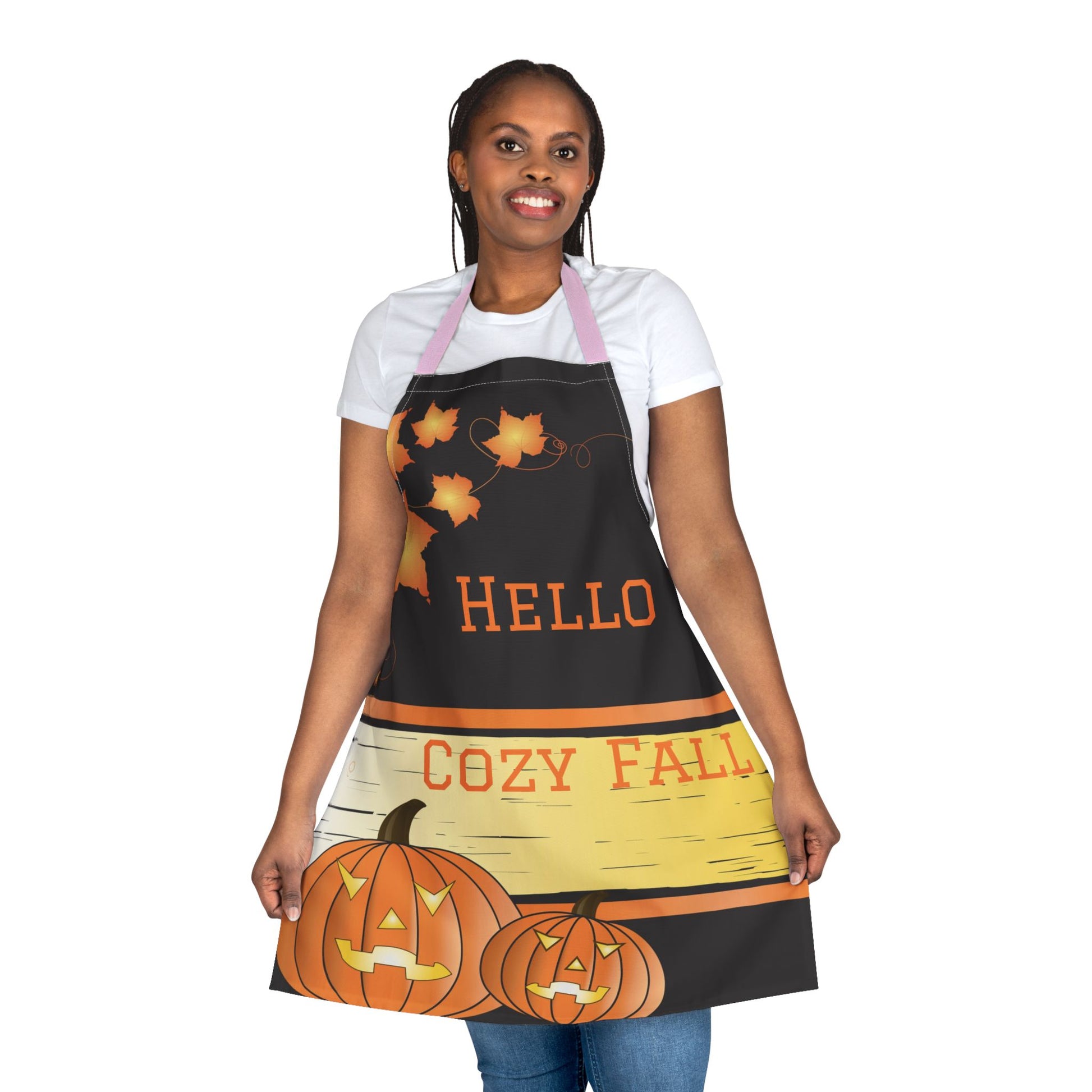 Festive Autumn Apron, Halloween Cooking Gift, Cozy Fall Kitchenwear image 12